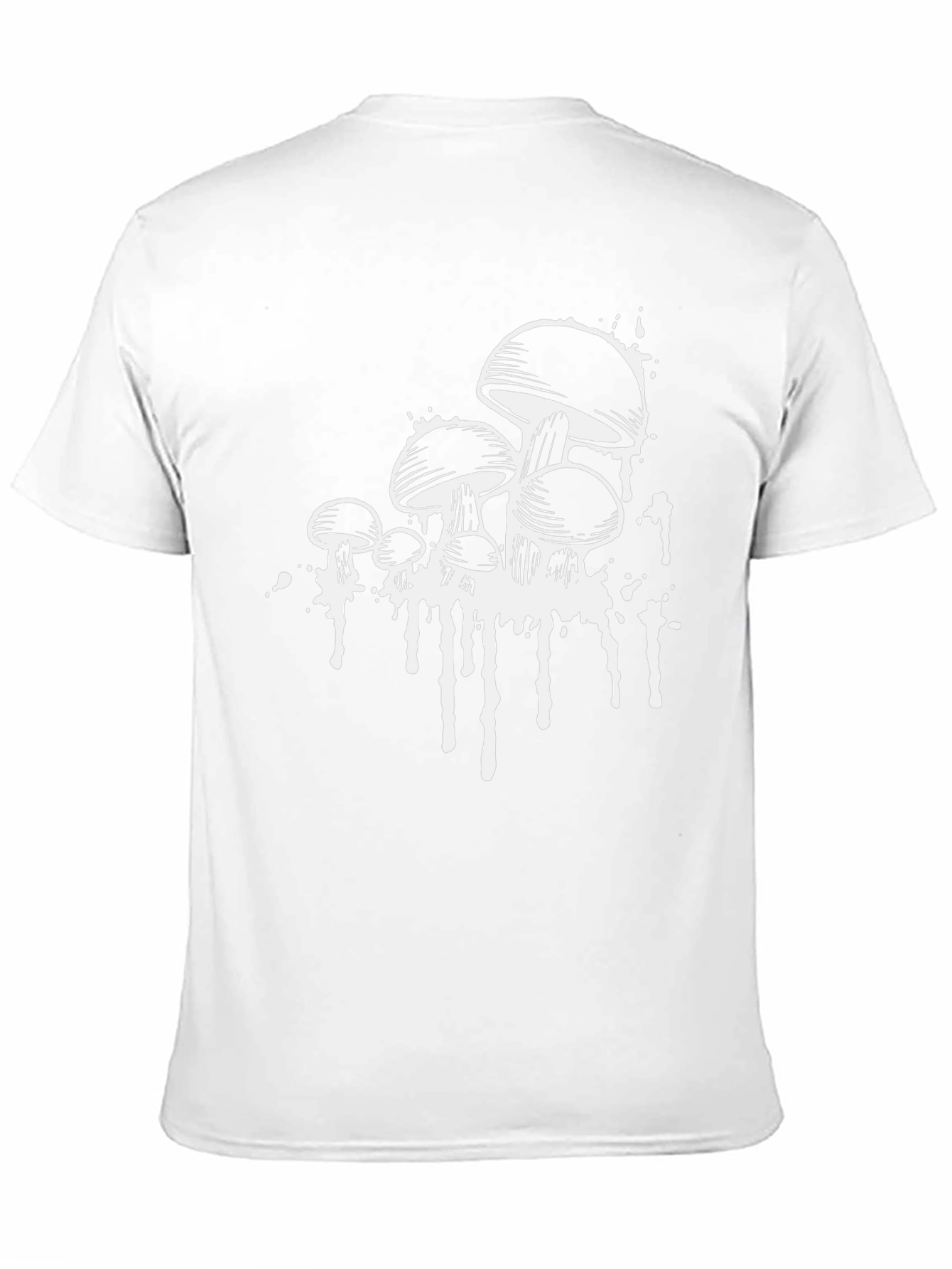 Mushroom Graphic Tee - Black Cotton Blend