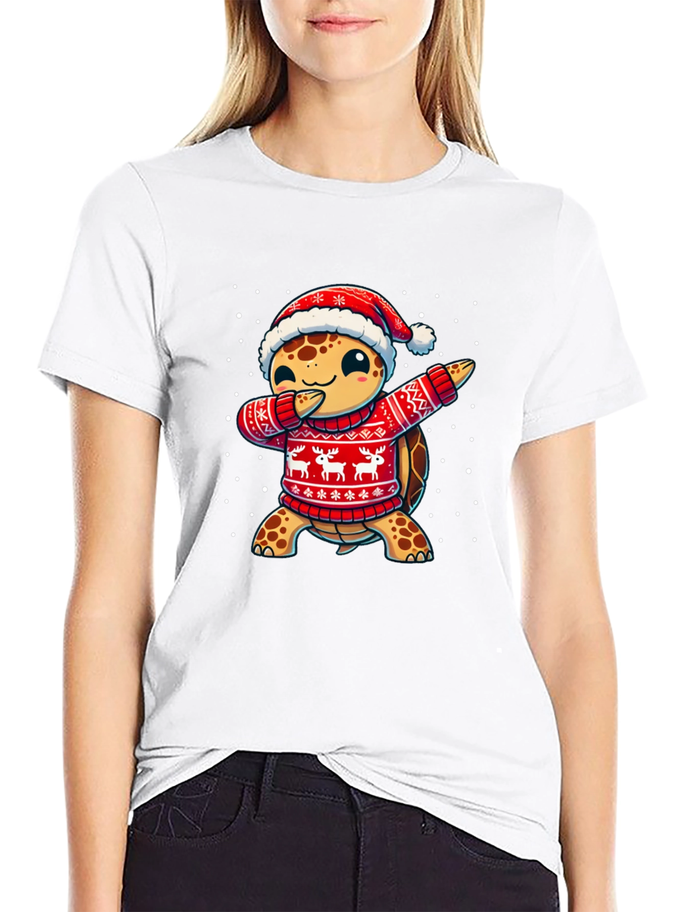 Festive Turtle Dab T-Shirt