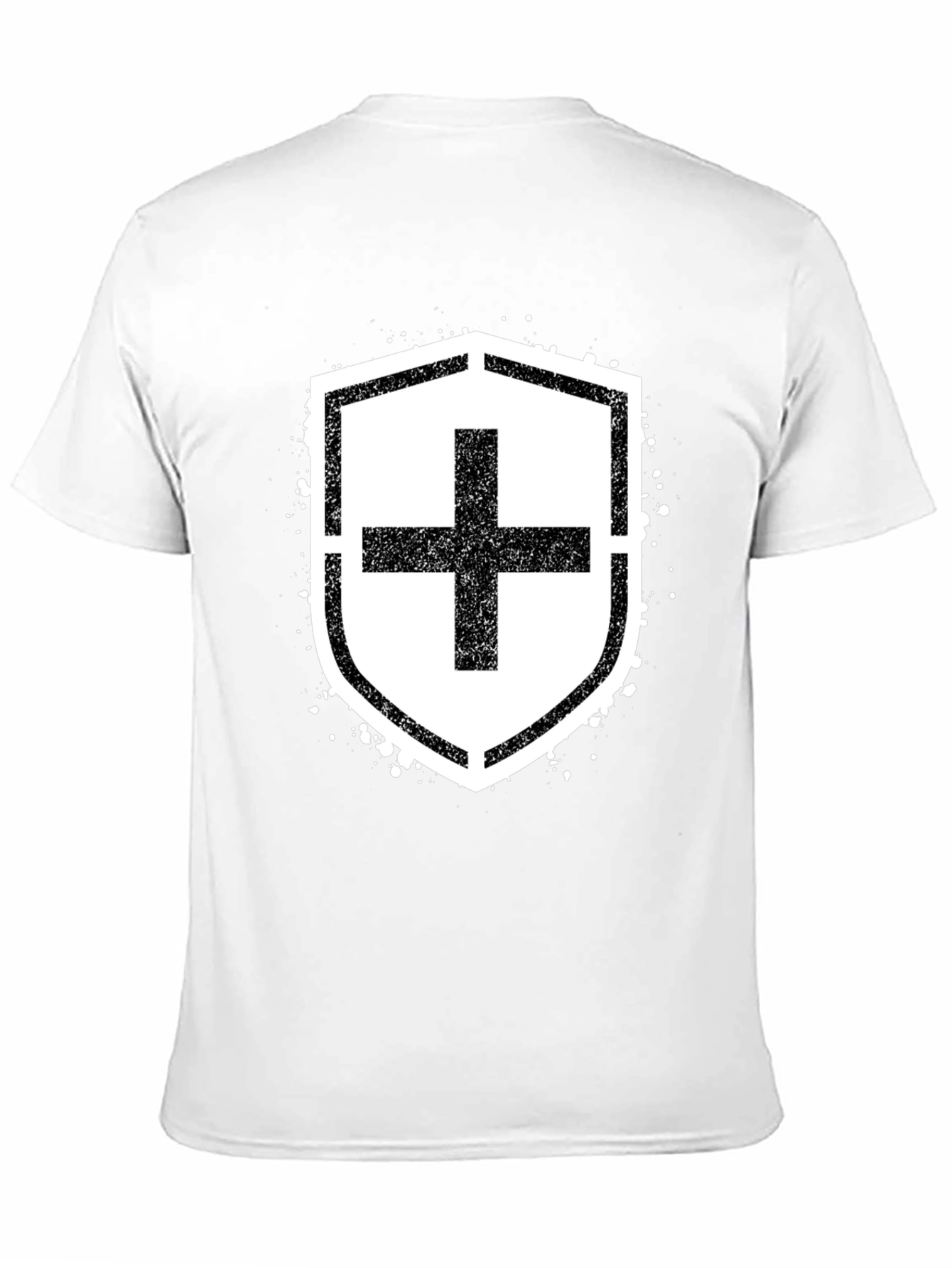Grunge Shield Plus Graphic T-Shirt