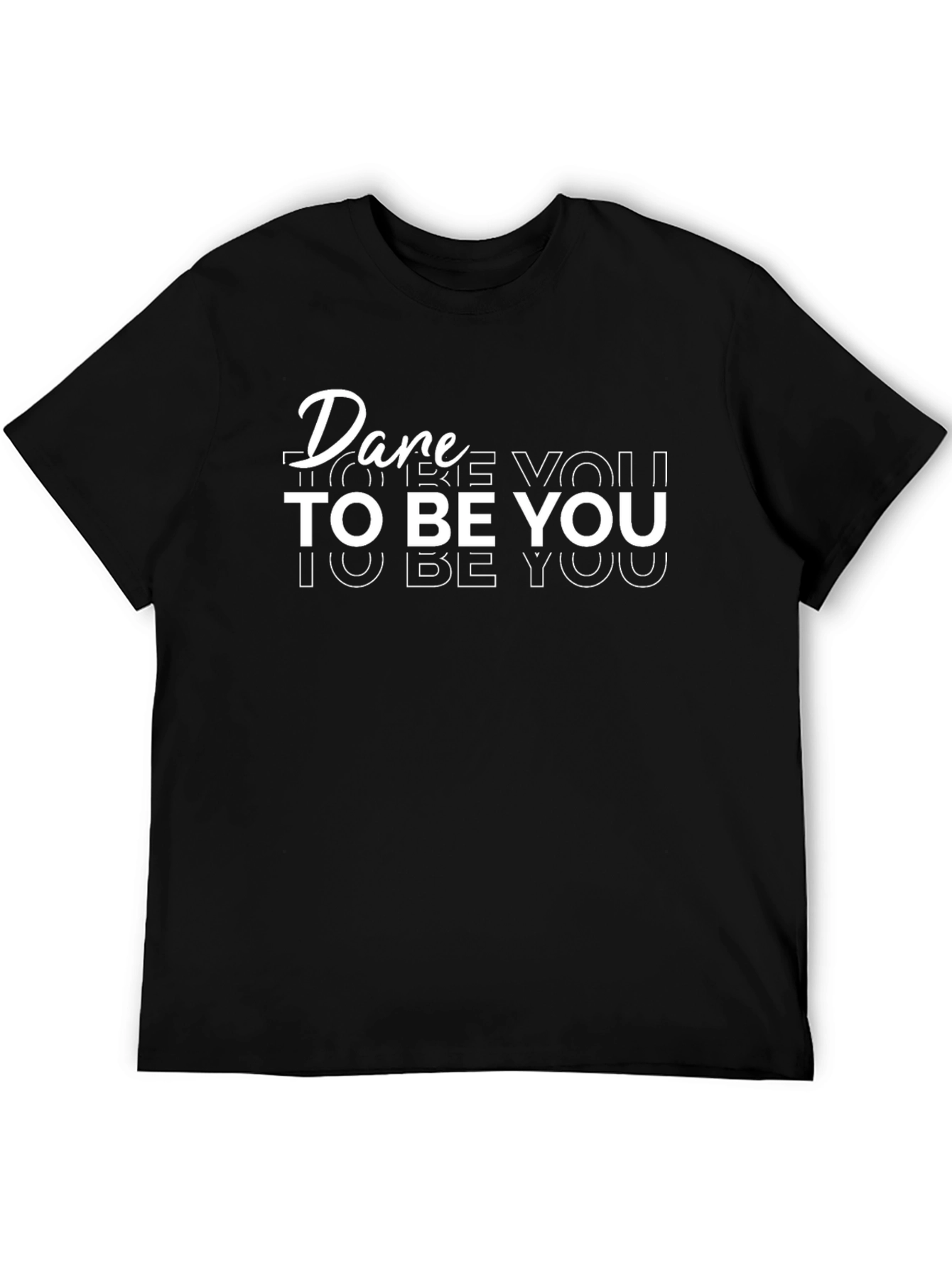 Dare To Be You Graphic Tee - Black