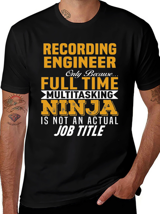 Recording Engineer Funny T-Shirt