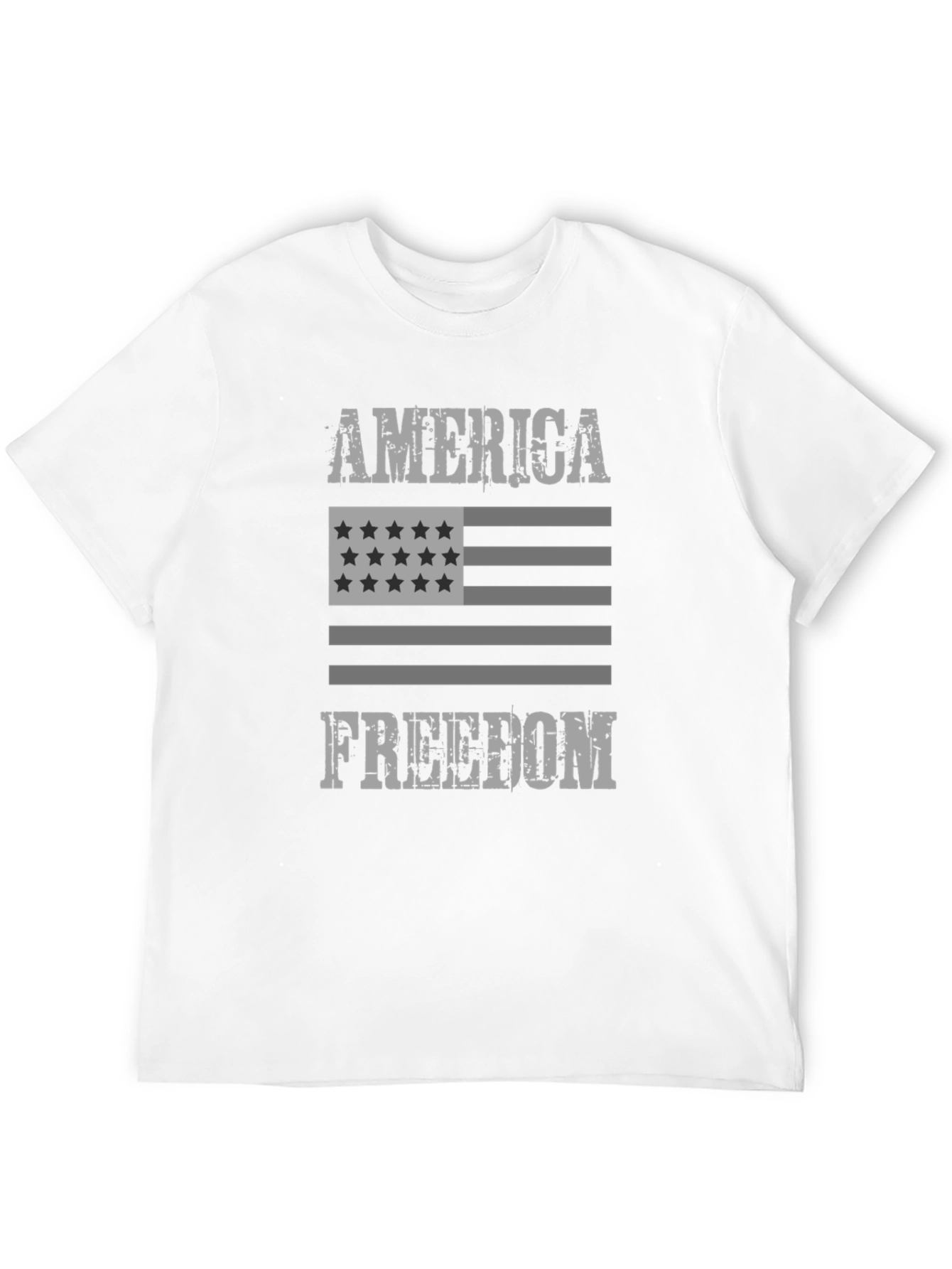 America Freedom Graphic Print T-Shirt