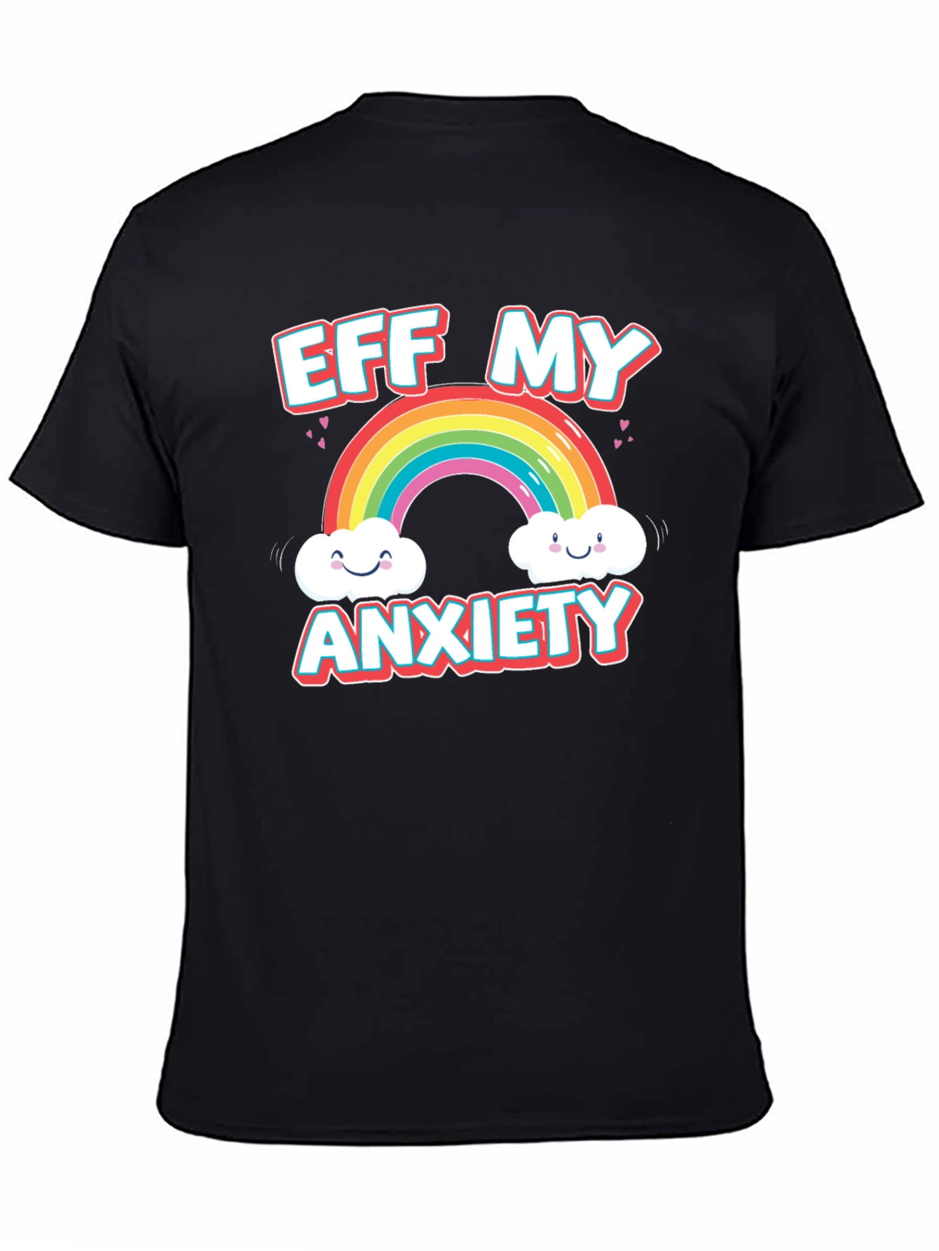 Eff My Anxiety Rainbow Graphic Tee