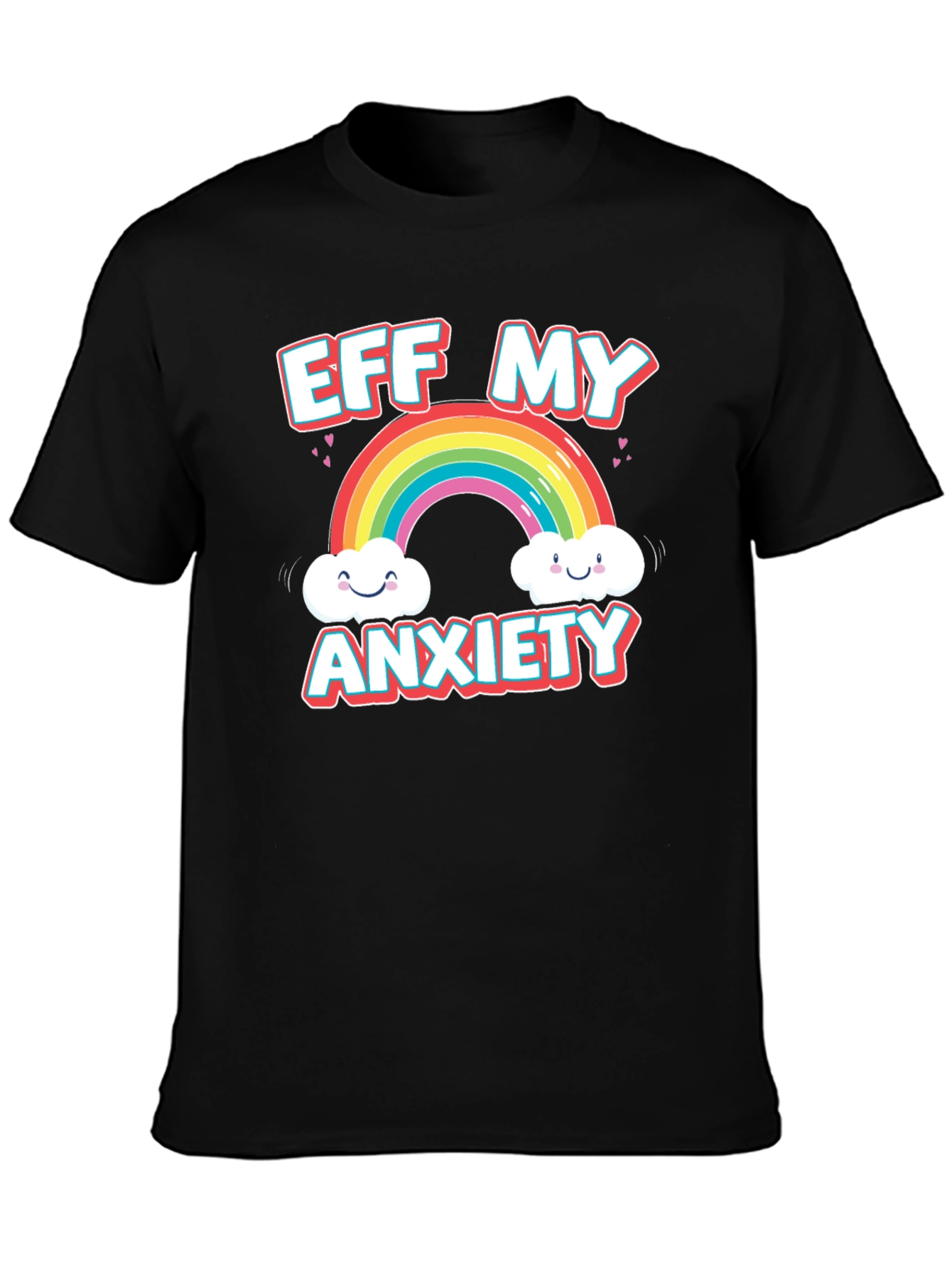 Eff My Anxiety Rainbow Graphic Tee