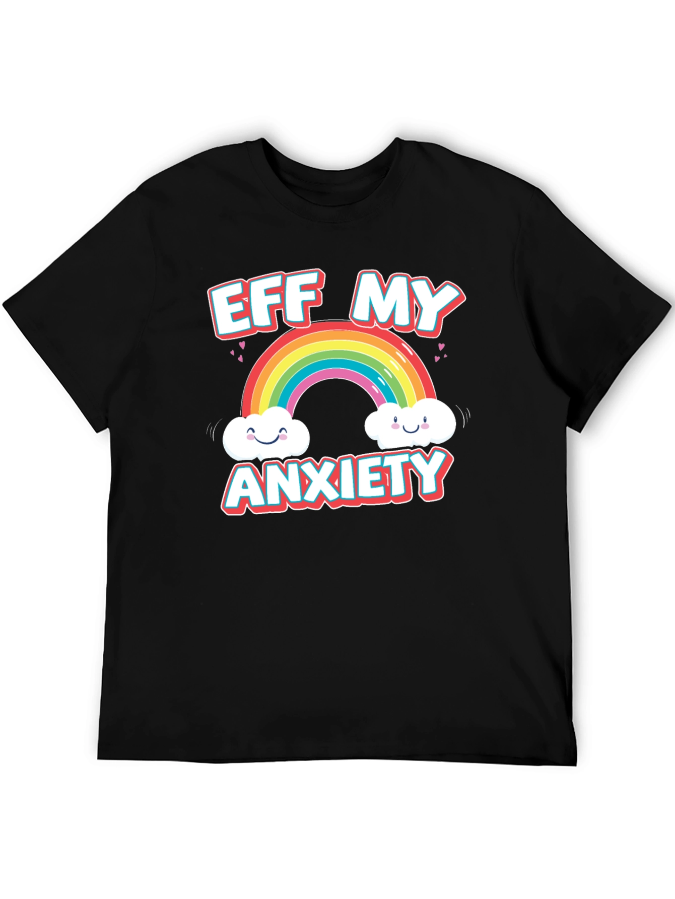 Eff My Anxiety Rainbow Graphic Tee