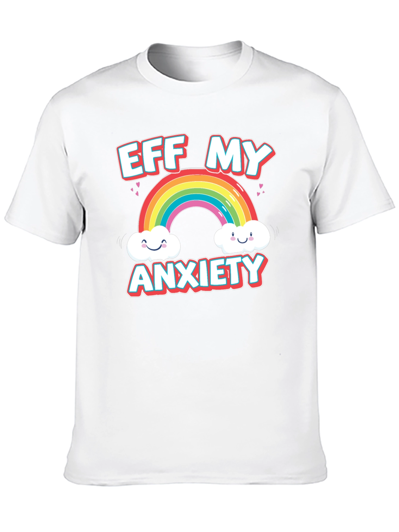 Eff My Anxiety Rainbow Graphic Tee