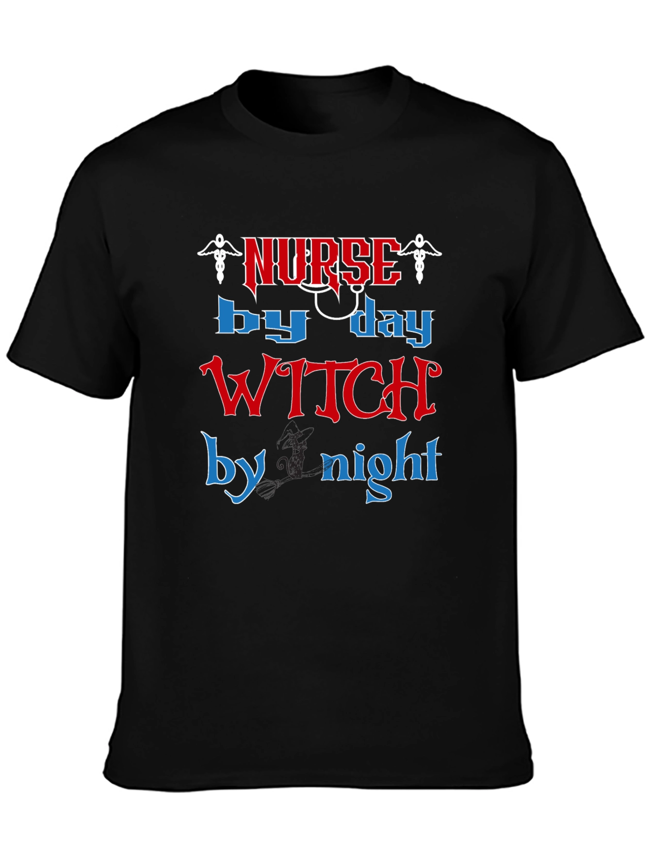 Nurse by Day Witch by Night Graphic Tee