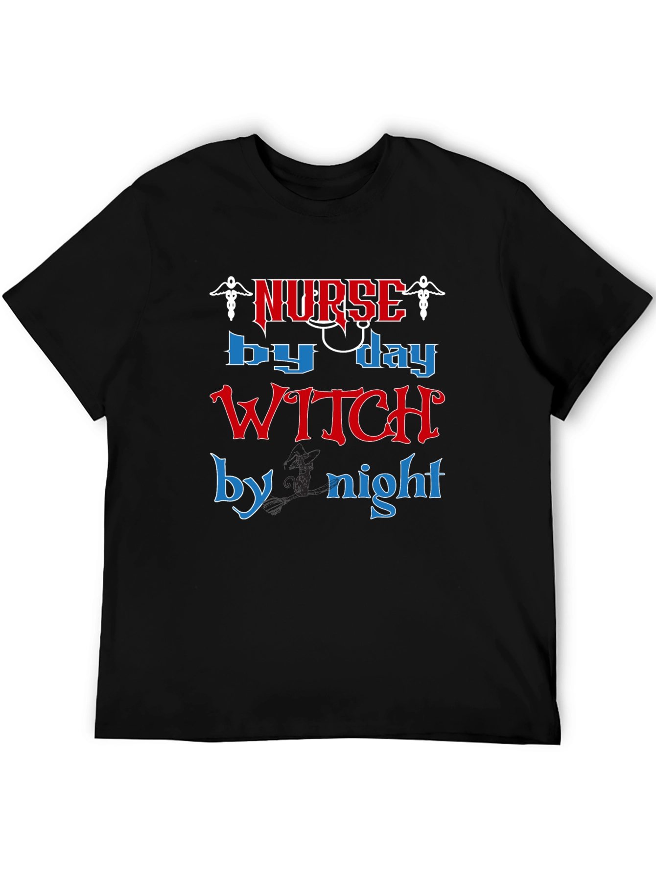 Nurse by Day Witch by Night Graphic Tee