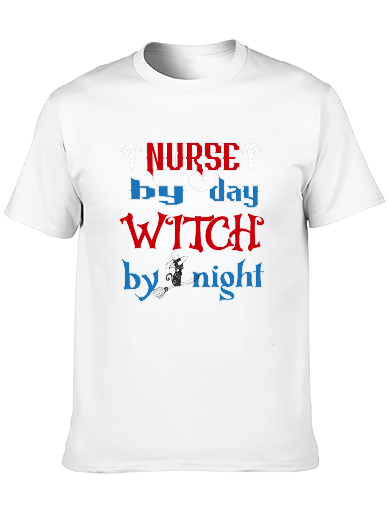 Nurse by Day Witch by Night Graphic Tee