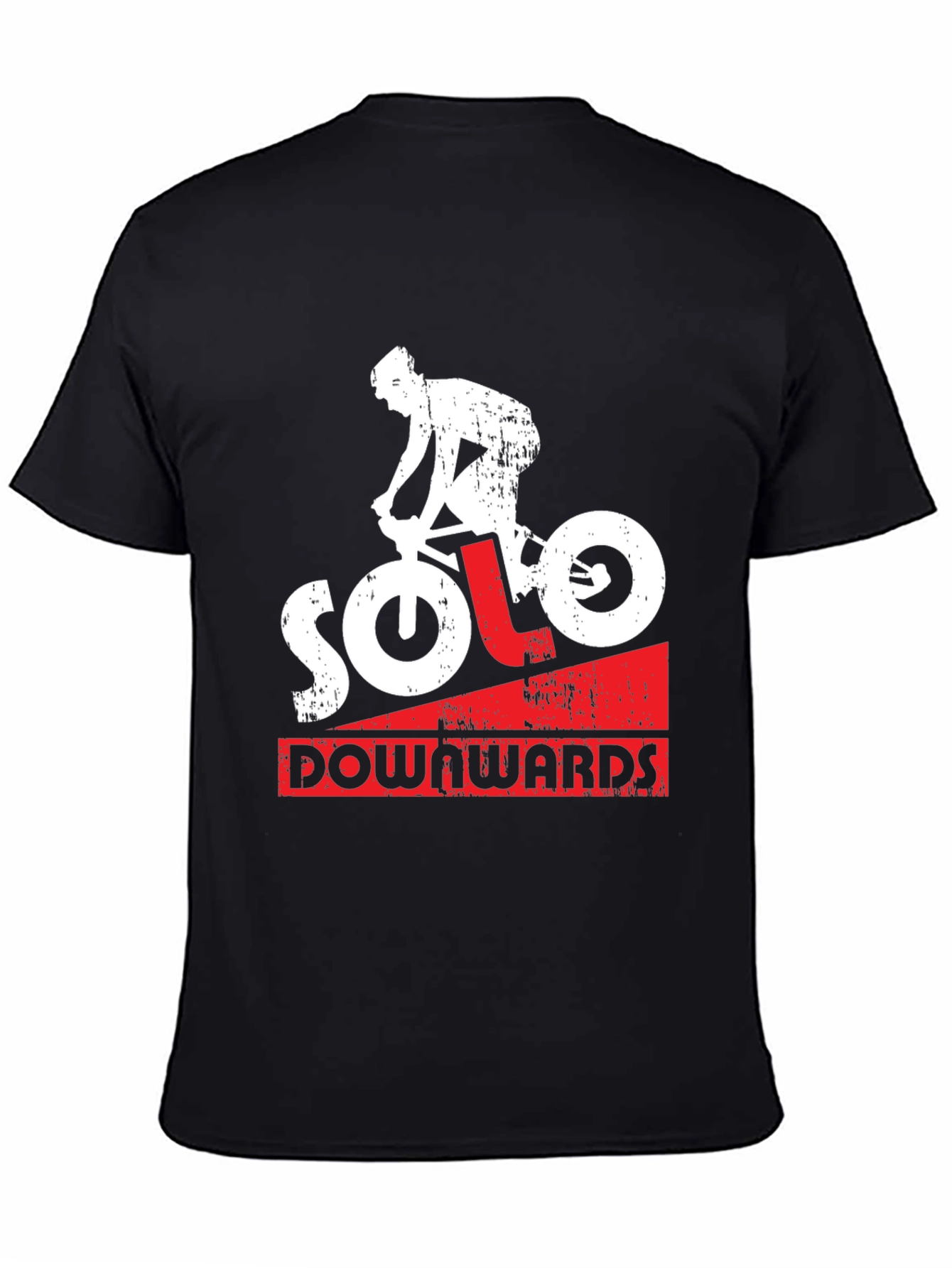 Solo Downwards Graphic Tee - Mountain Bike Design