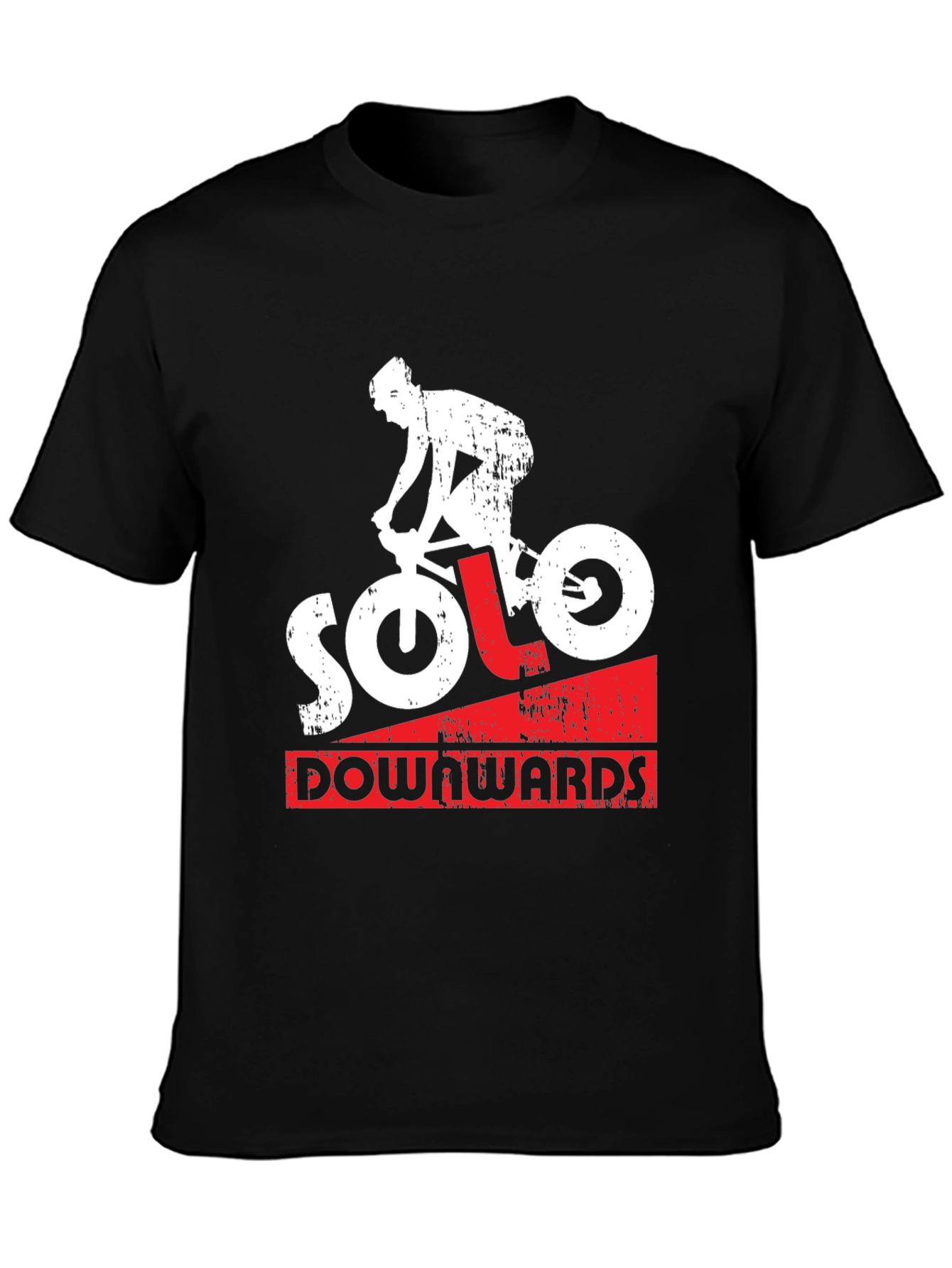 Solo Downwards Graphic Tee - Mountain Bike Design