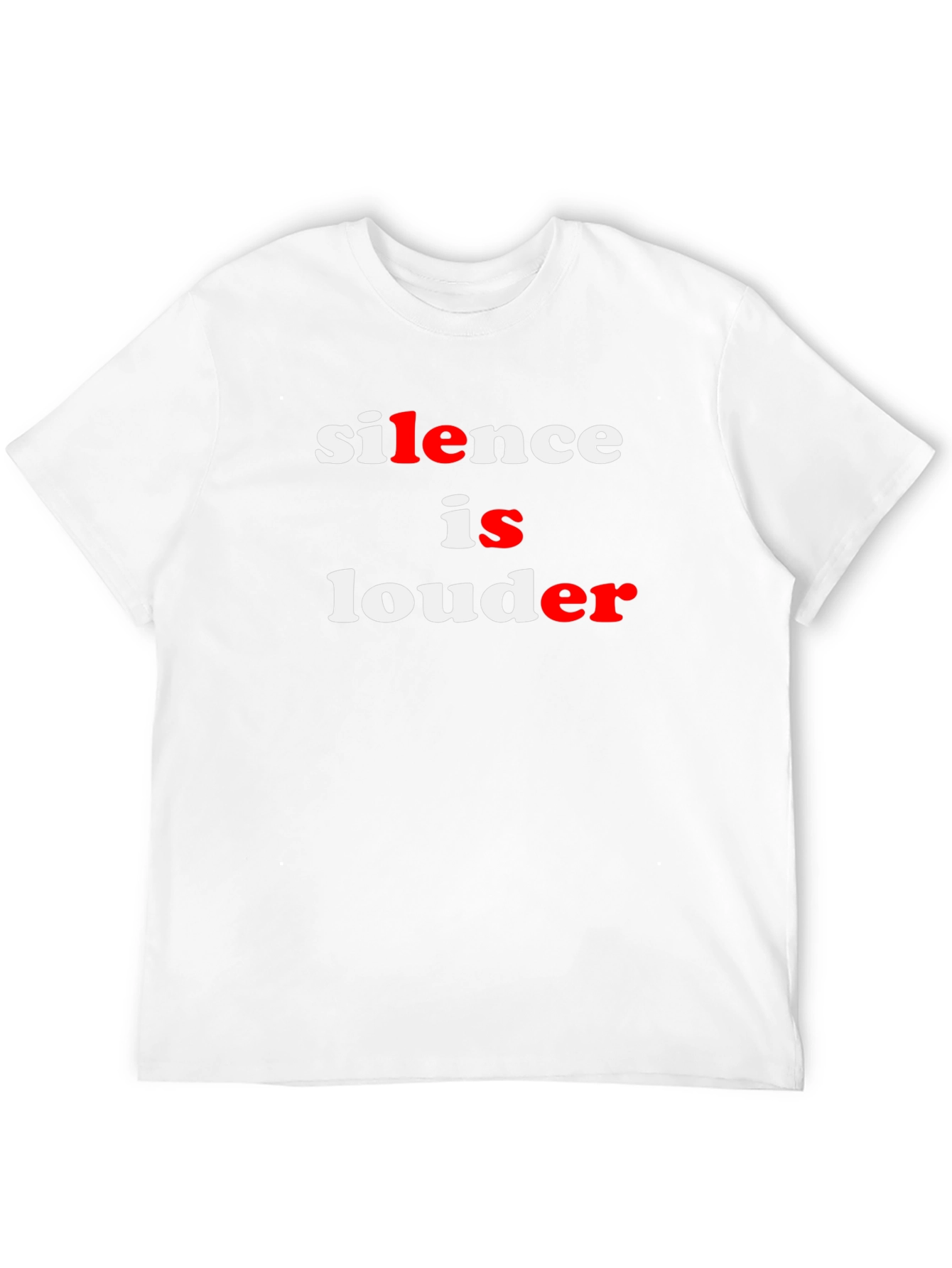 Silence is Louder Graphic Tee - Black Cotton T-Shirt