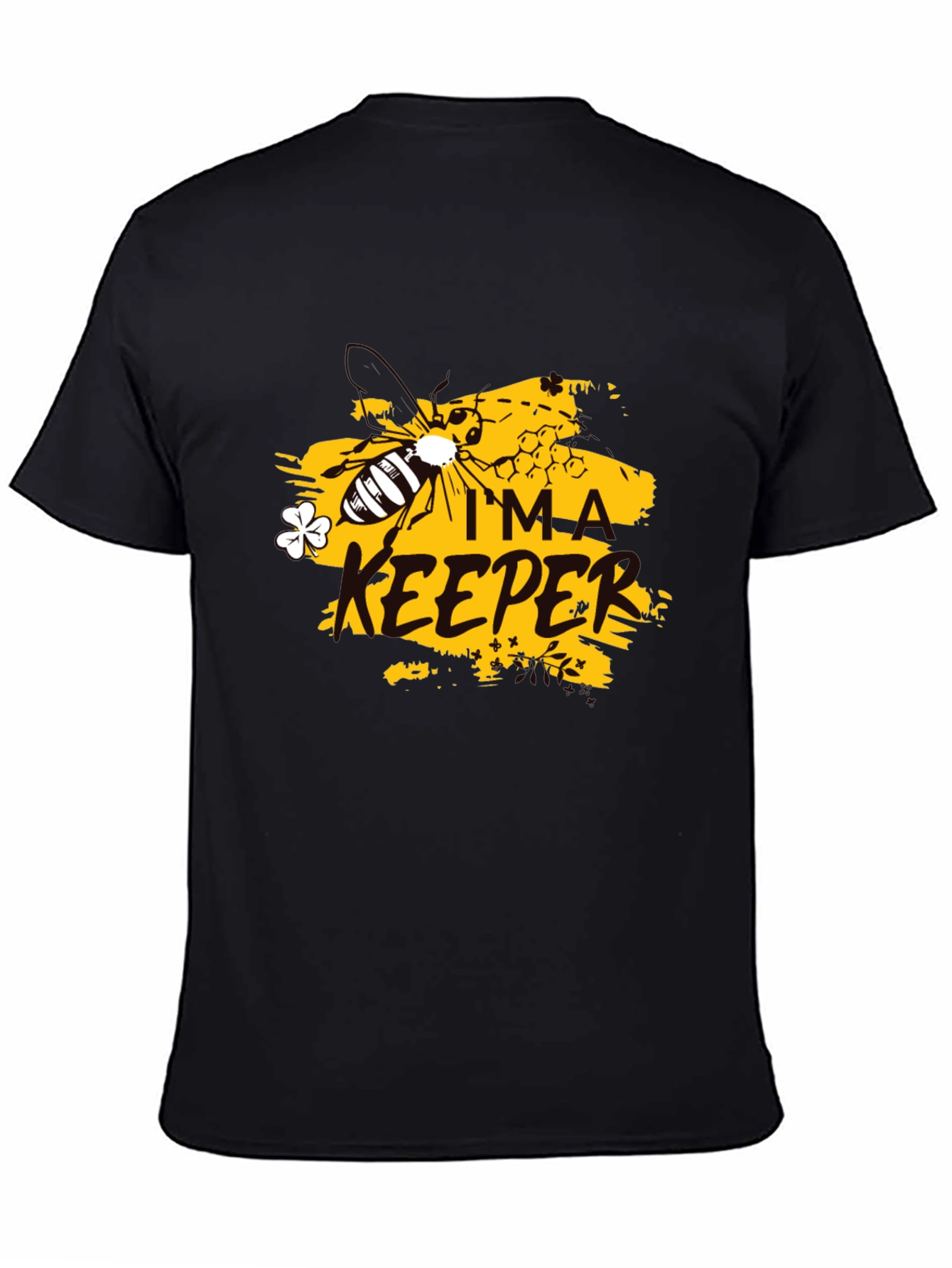 Im A Keeper Graphic Tee - Black Cotton T-Shirt