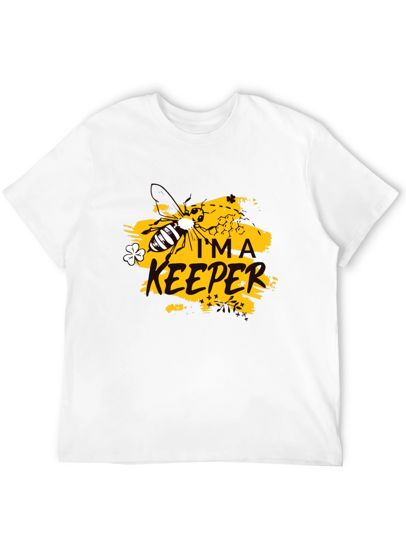 Im A Keeper Graphic Tee - Black Cotton T-Shirt