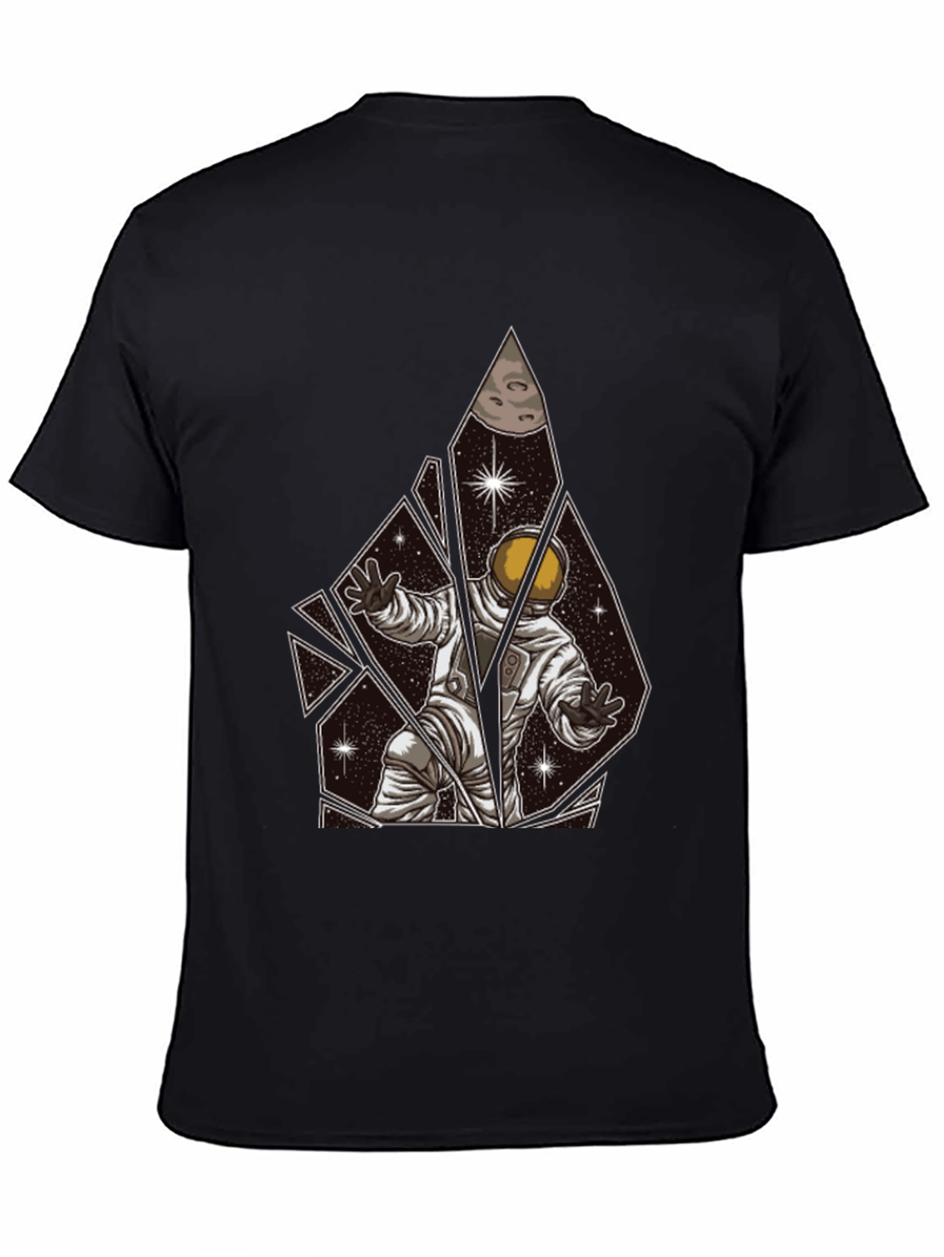 Astronaut Shattered Space Graphic T-Shirt