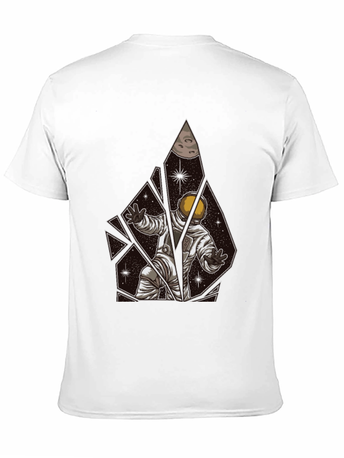 Astronaut Shattered Space Graphic T-Shirt