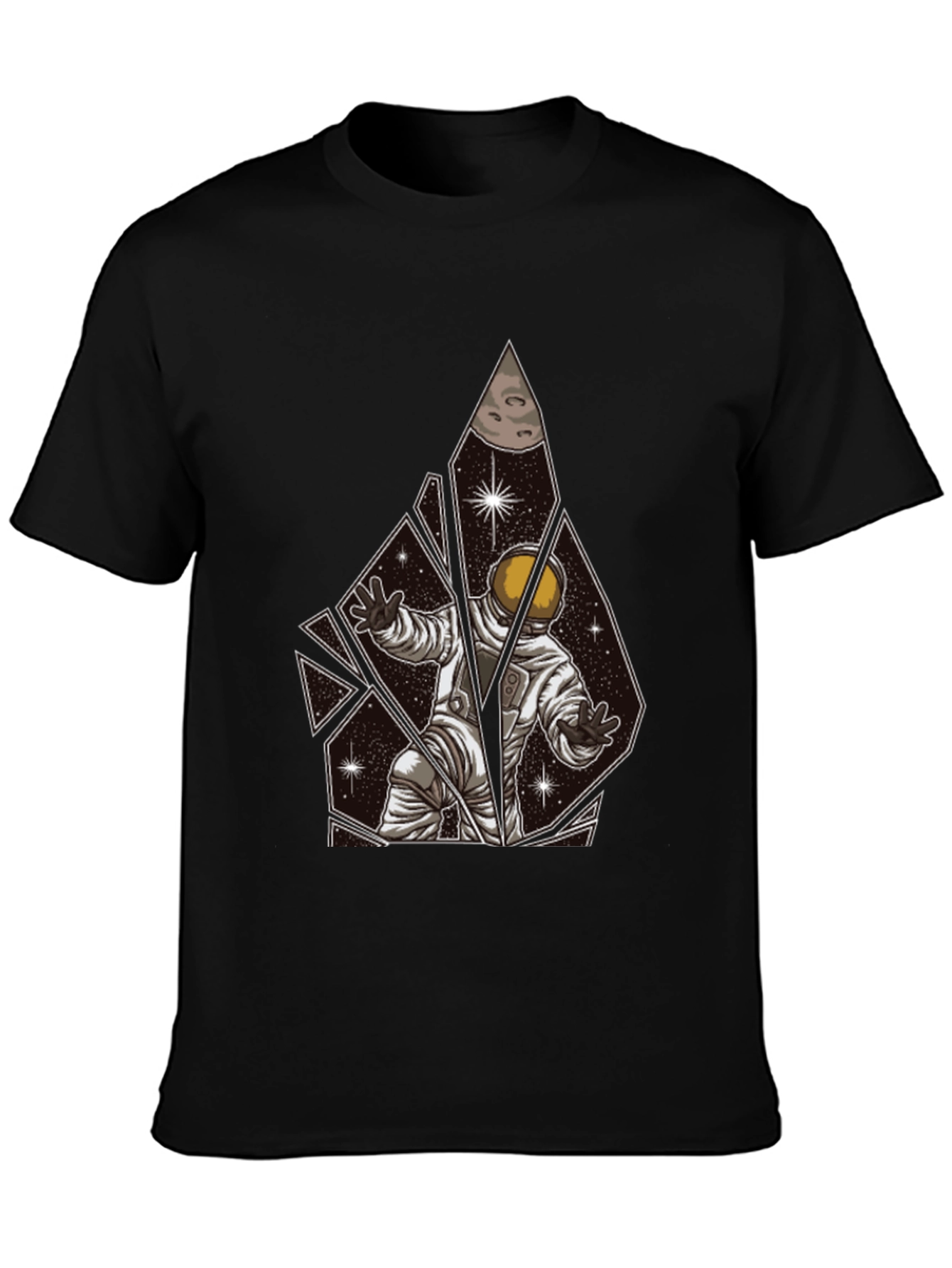 Astronaut Shattered Space Graphic T-Shirt
