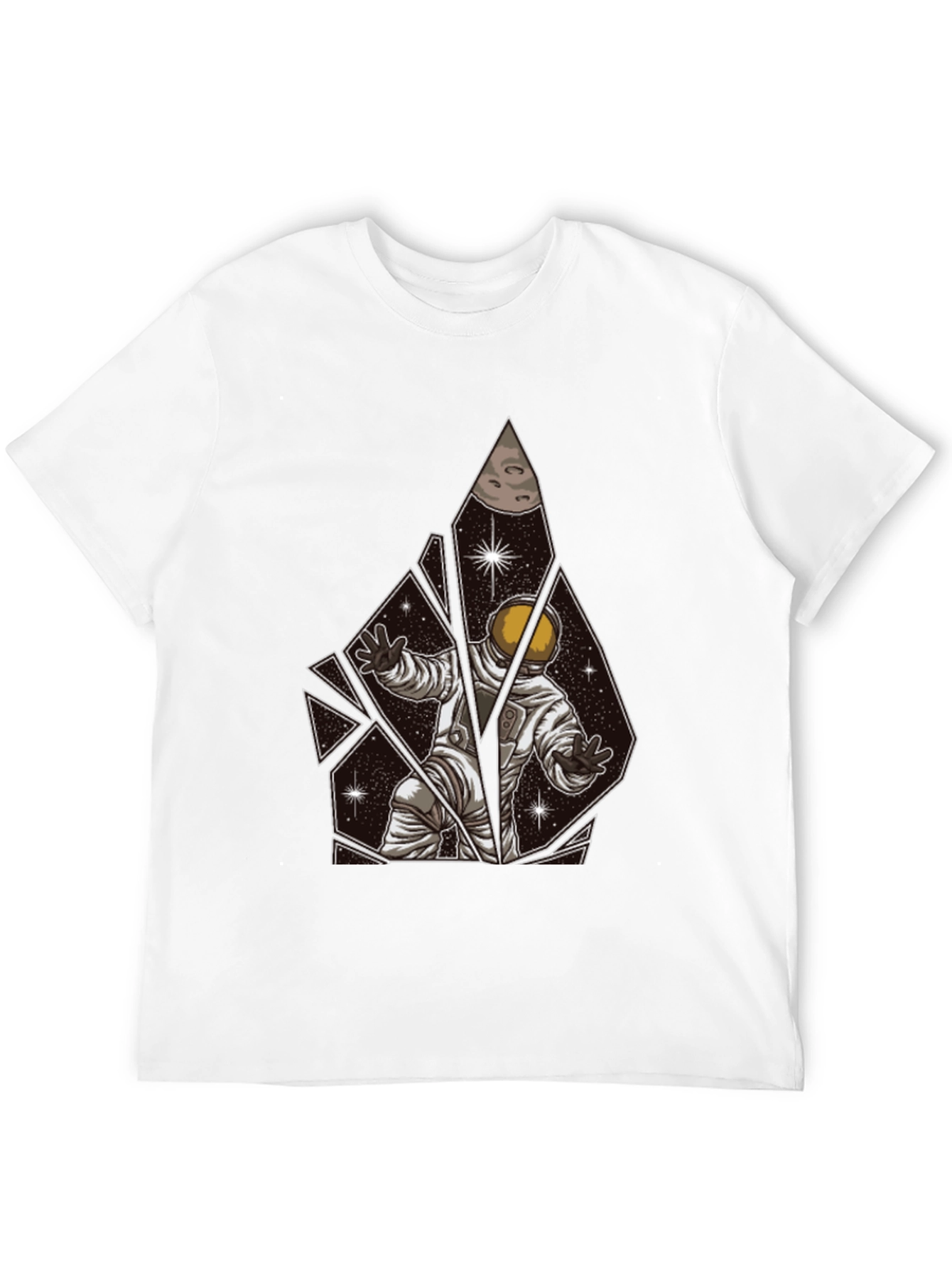 Astronaut Shattered Space Graphic T-Shirt