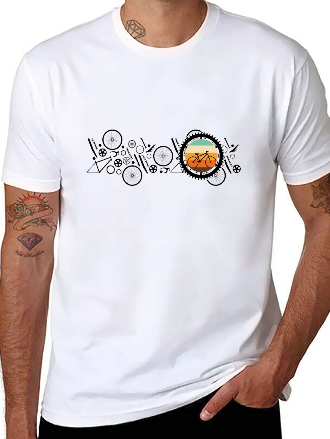 Retro Bike T-Shirt - Graphic Design Tee