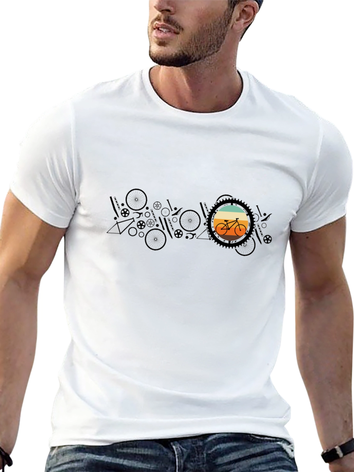 Retro Bike T-Shirt - Graphic Design Tee