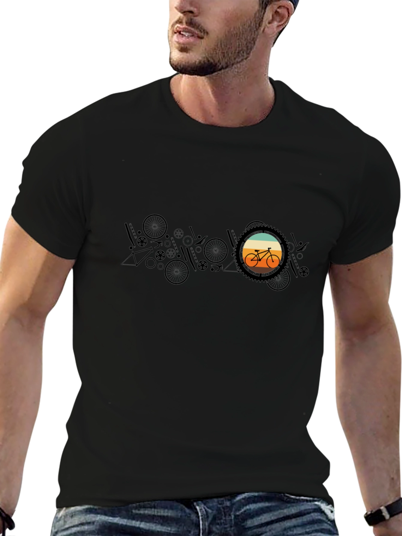 Retro Bike T-Shirt - Graphic Design Tee