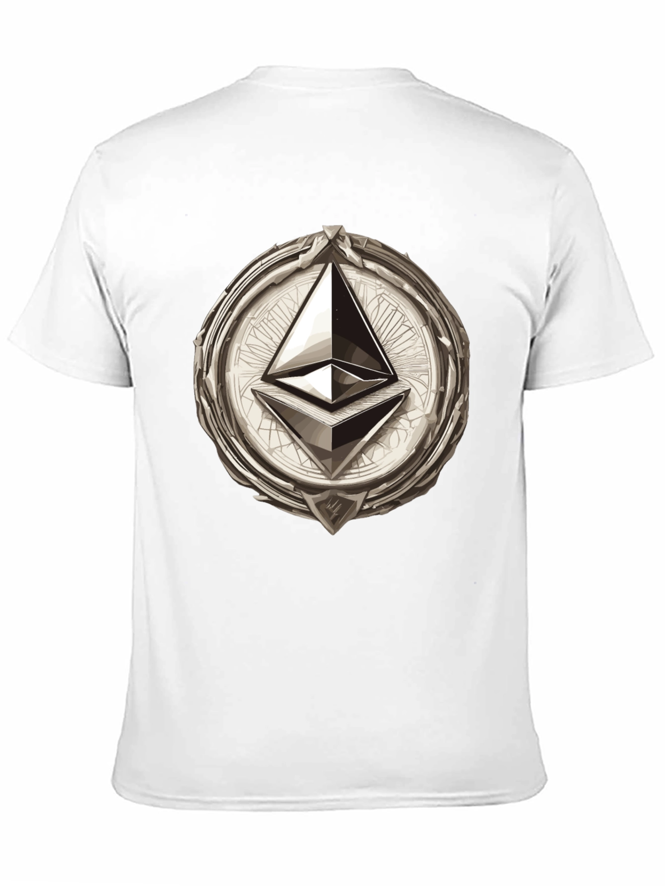 Ethereum Emblem Black T-Shirt