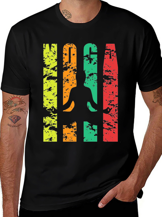 Yoga T-Shirt - Meditating Silhouette Graphic Tee