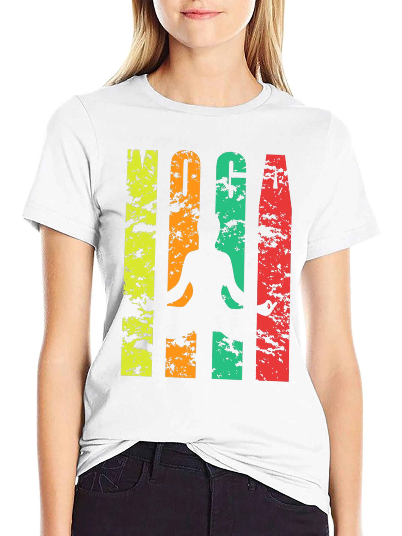 Yoga T-Shirt - Meditating Silhouette Graphic Tee