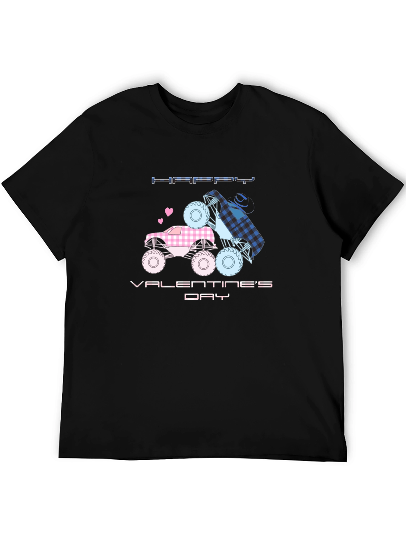 Happy Valentines Day Monster Truck T-Shirt