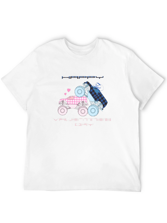 Happy Valentines Day Monster Truck T-Shirt