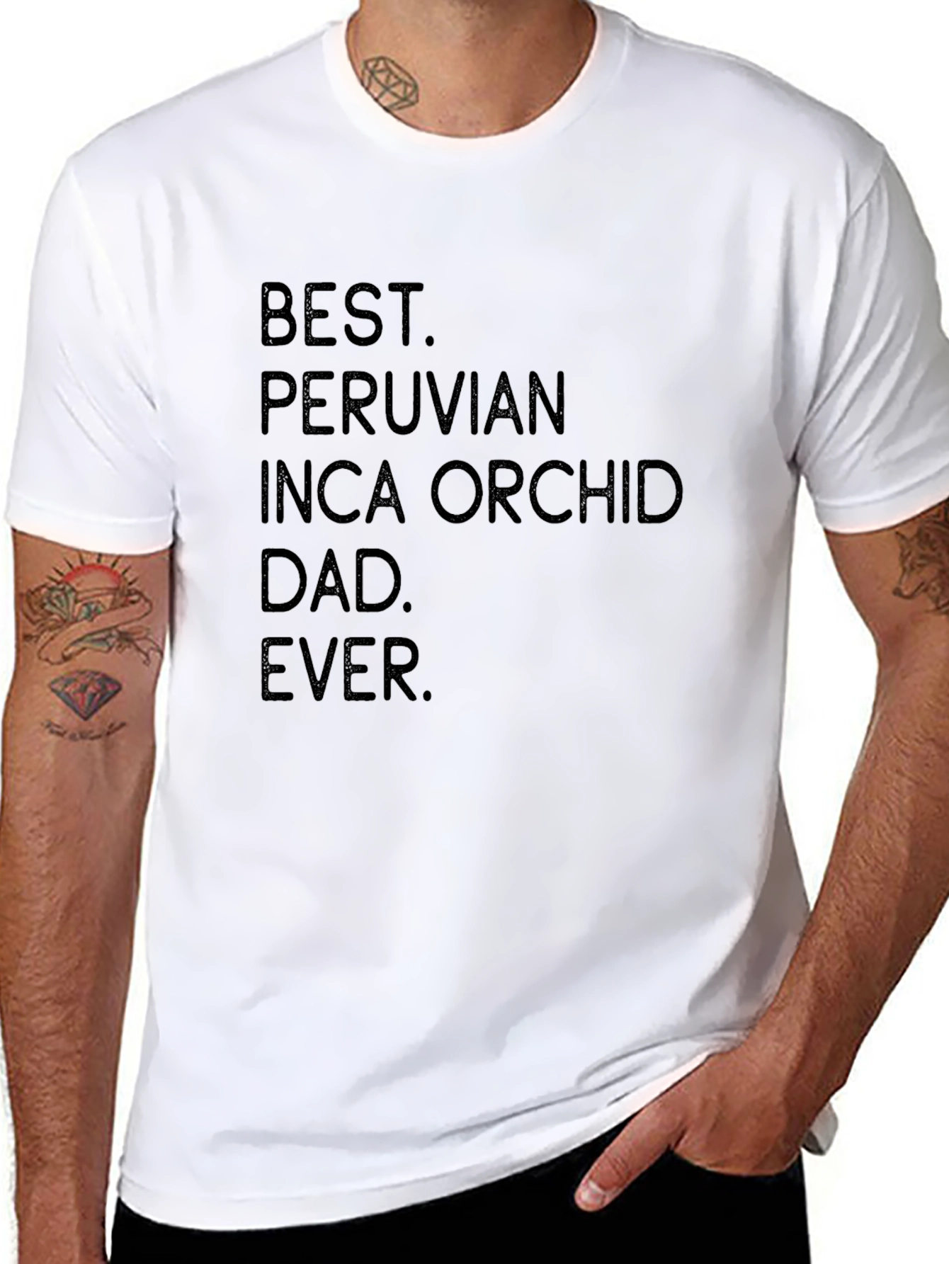 Best Peruvian Inca Orchid Dad Ever T-Shirt