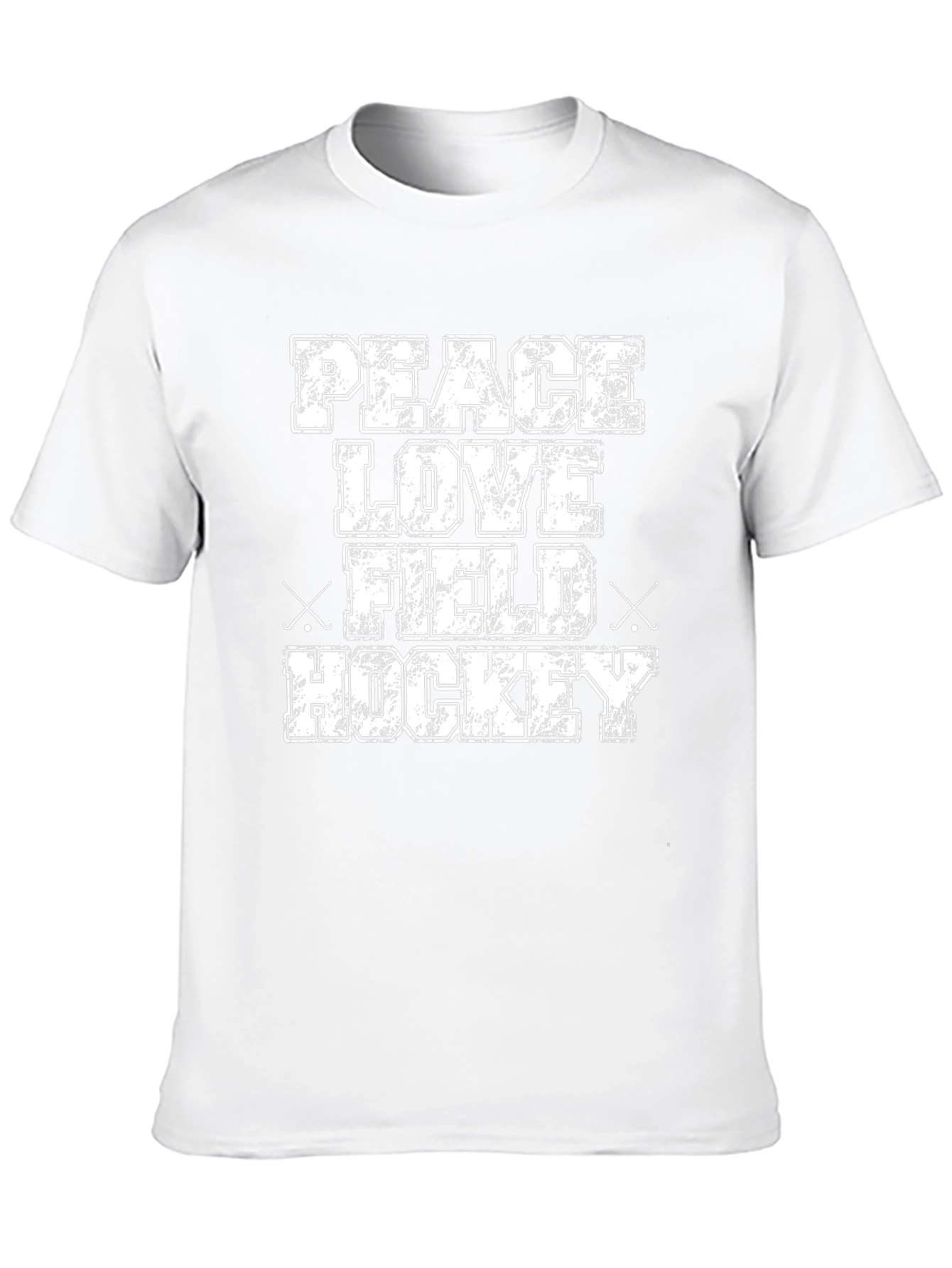 Peace Love Field Hockey T-Shirt - Black