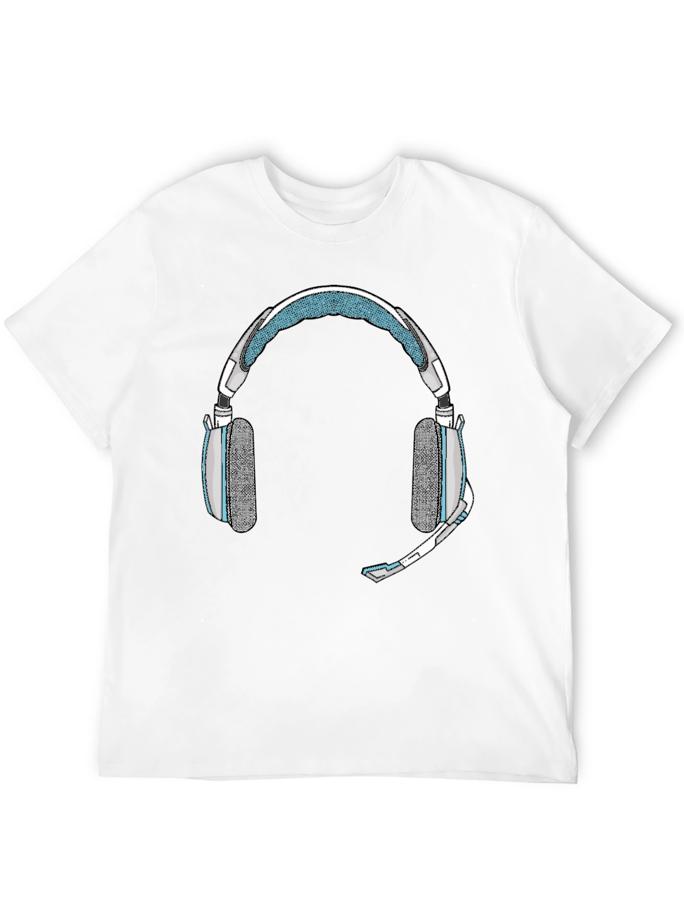 Gaming Headset Graphic Tee - Gamer Style Shirt