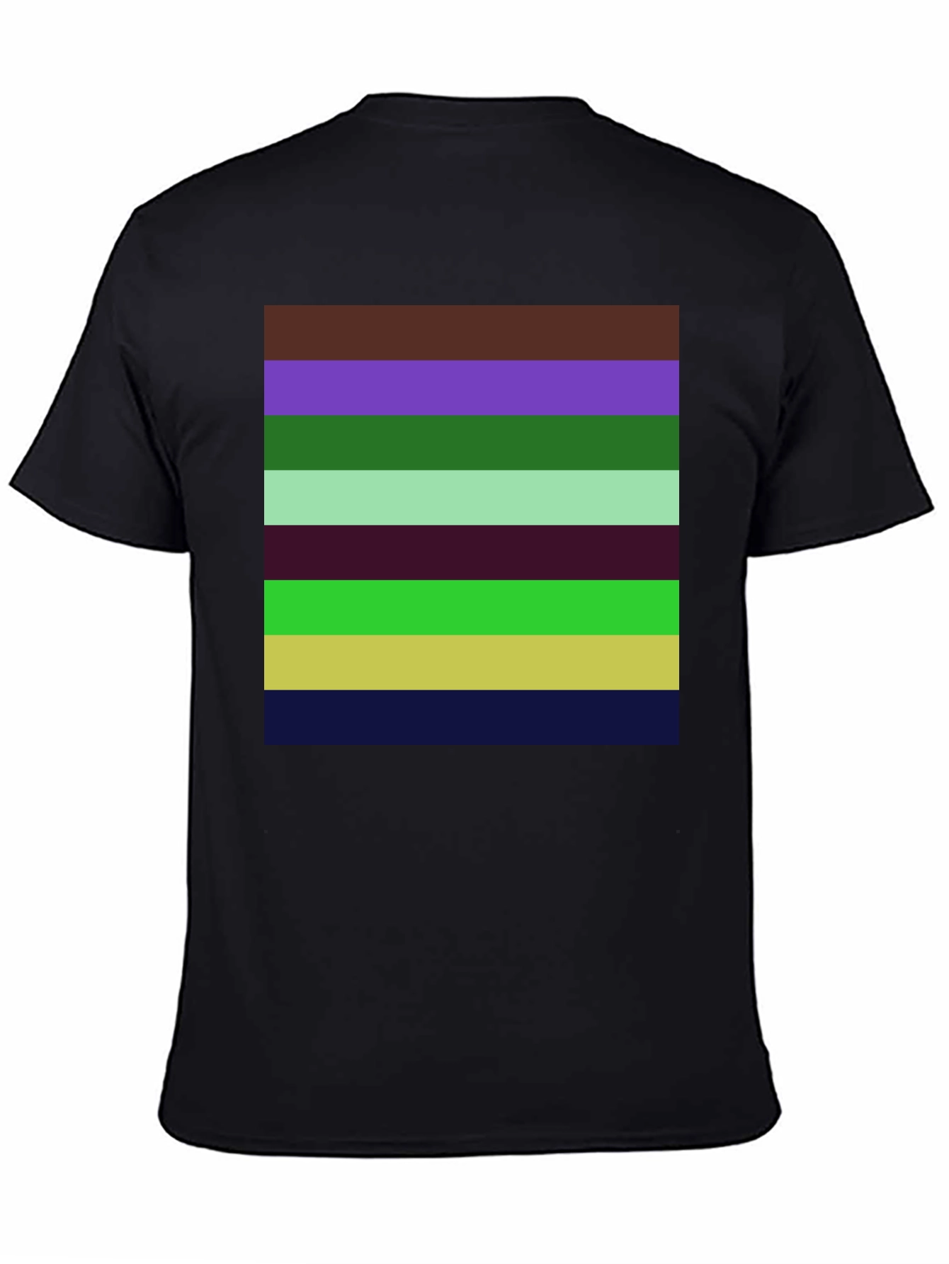 Striped Pattern Graphic T-Shirt