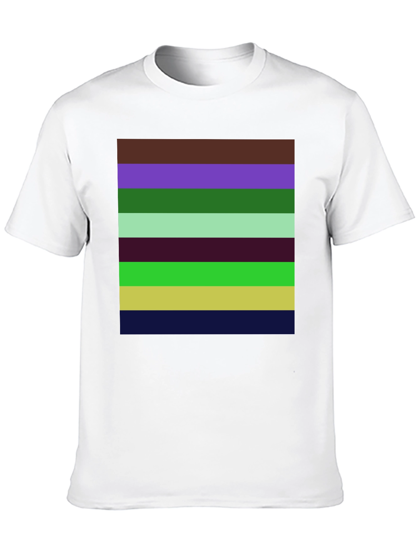 Striped Pattern Graphic T-Shirt