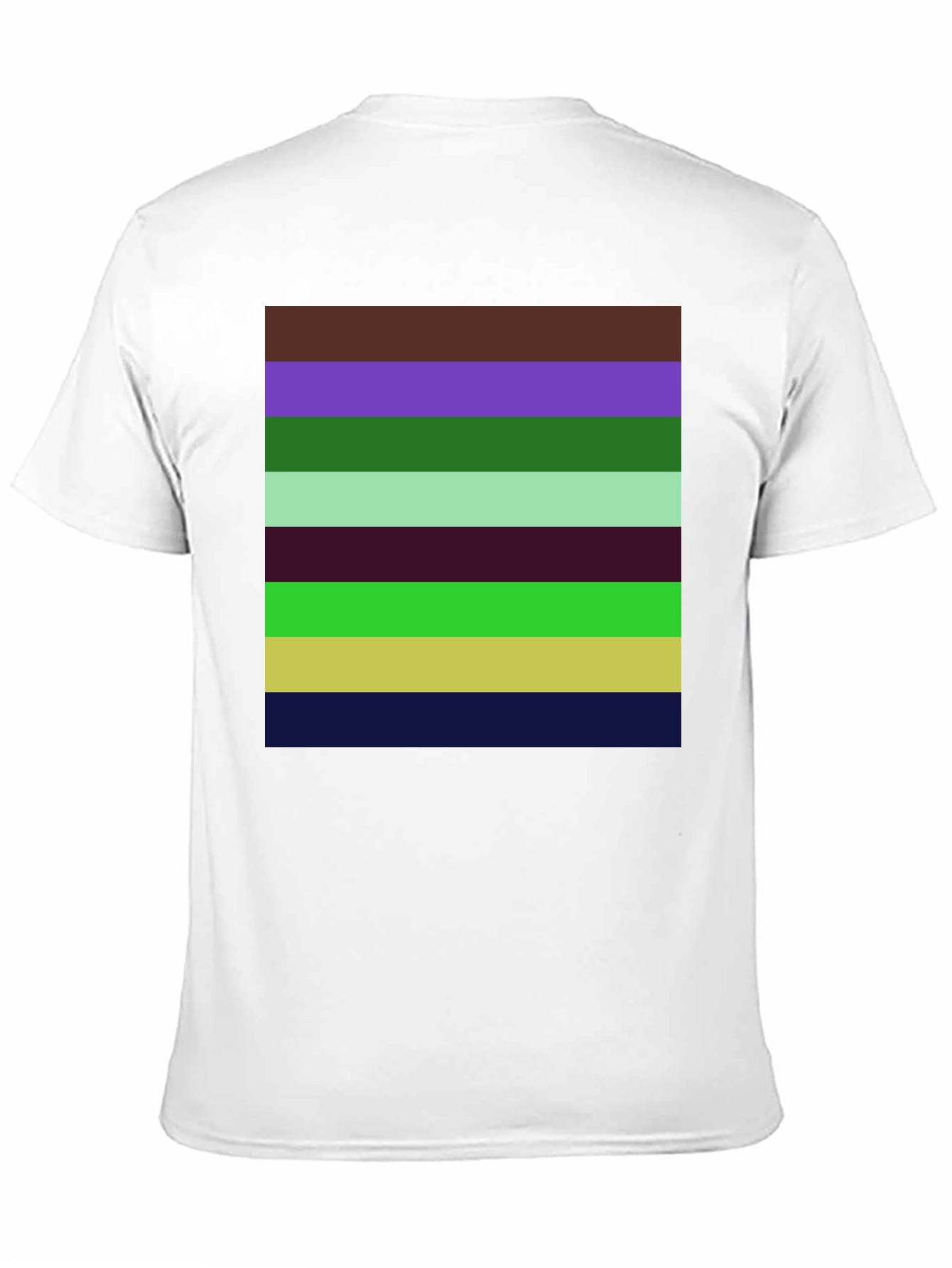 Striped Pattern Graphic T-Shirt