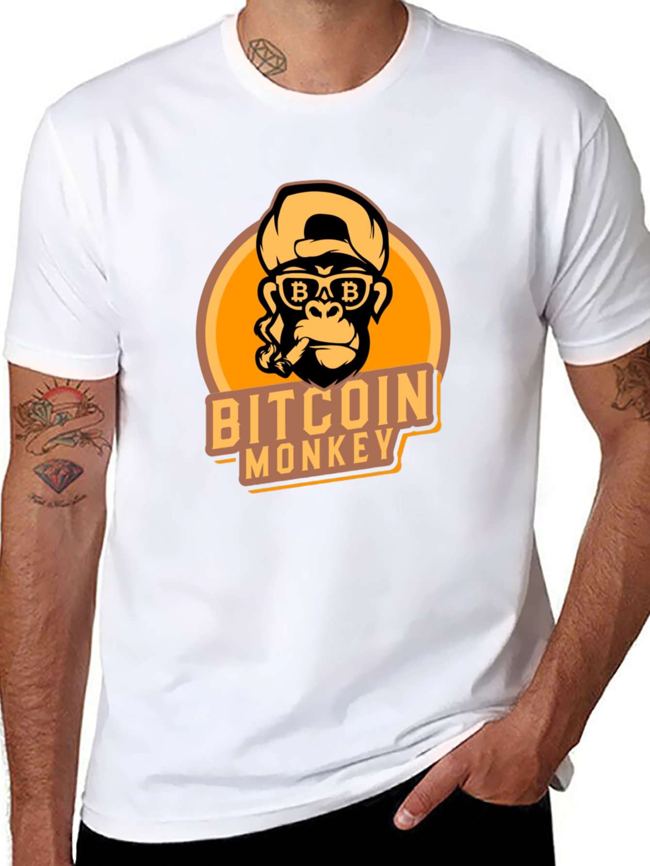 Bitcoin Monkey T-Shirt - Crypto Ape Tee
