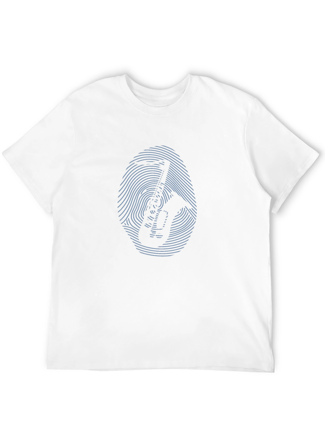 Saxophone Fingerprint Graphic Tee - Cool Music Lover Shirt