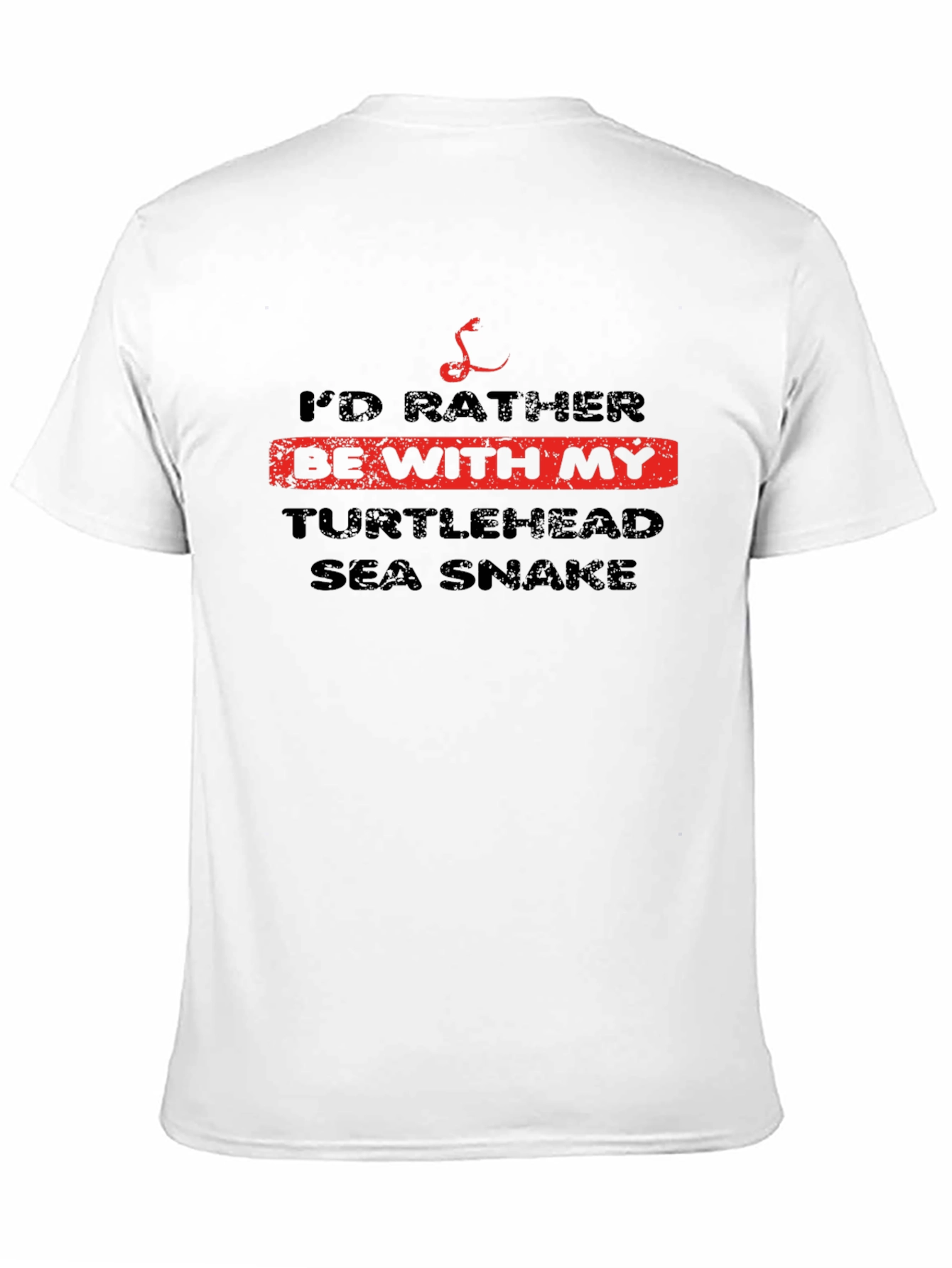 Turtlehead Sea Snake T-Shirt Funny Graphic Tee