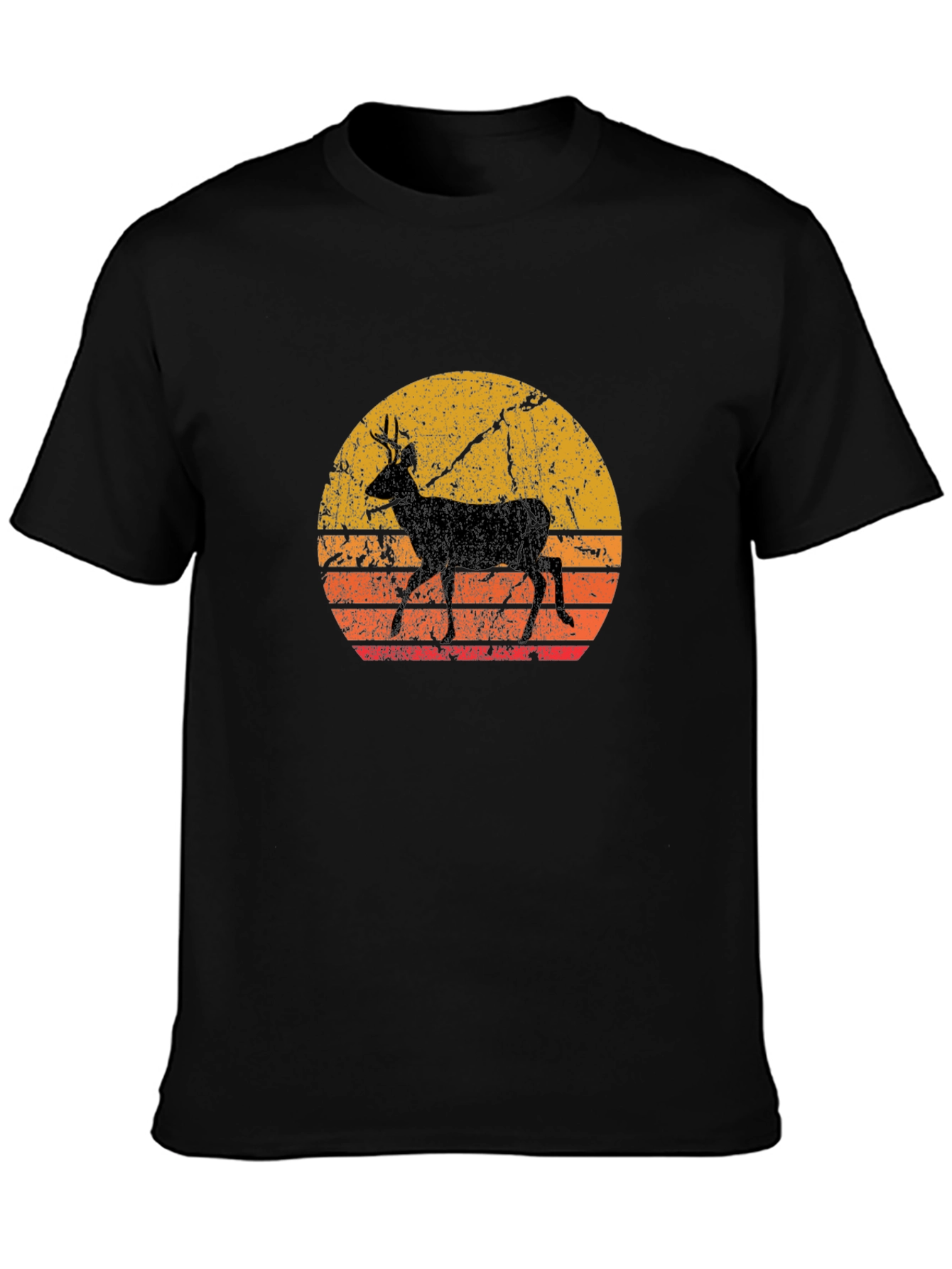 Retro Deer Silhouette T-Shirt