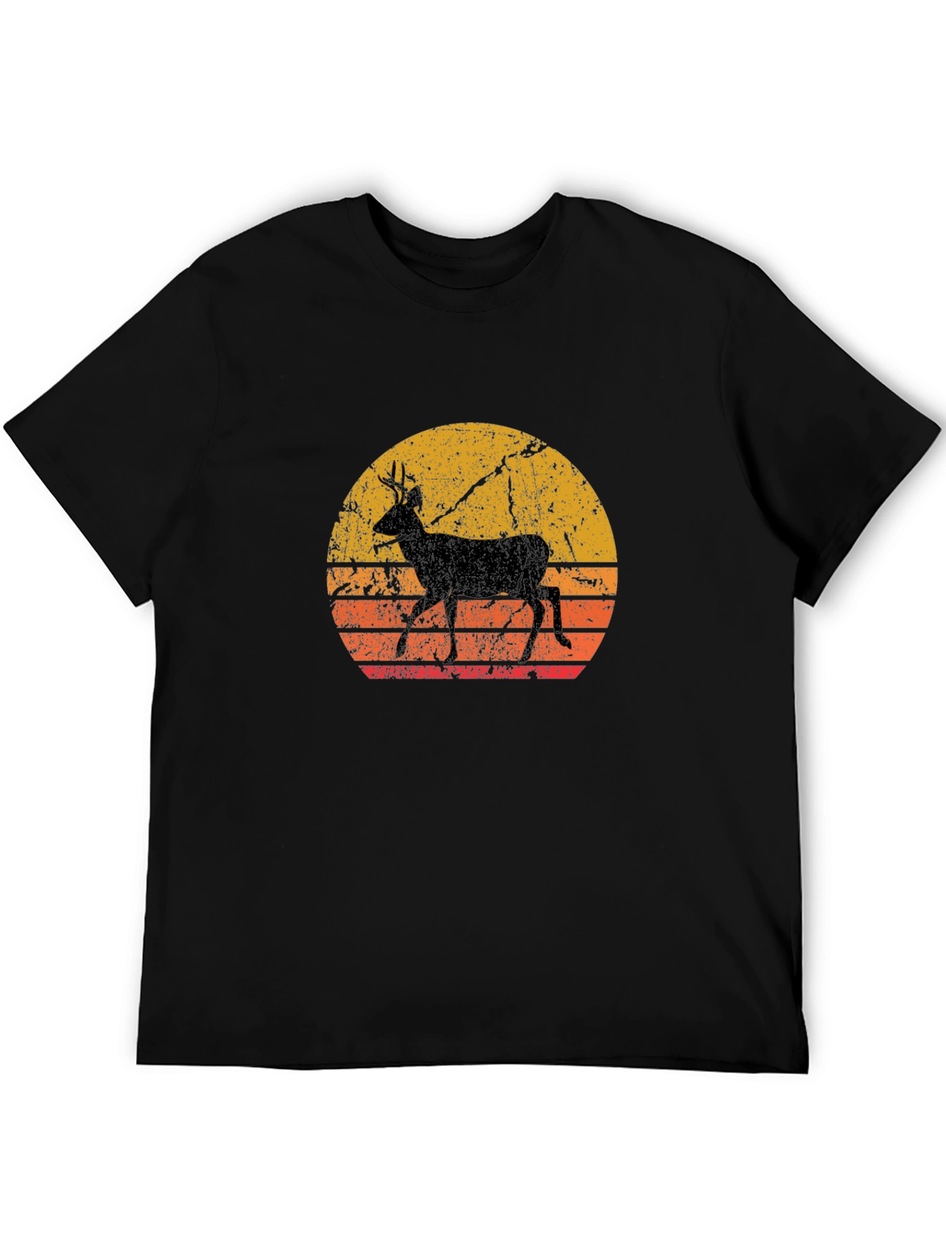 Retro Deer Silhouette T-Shirt