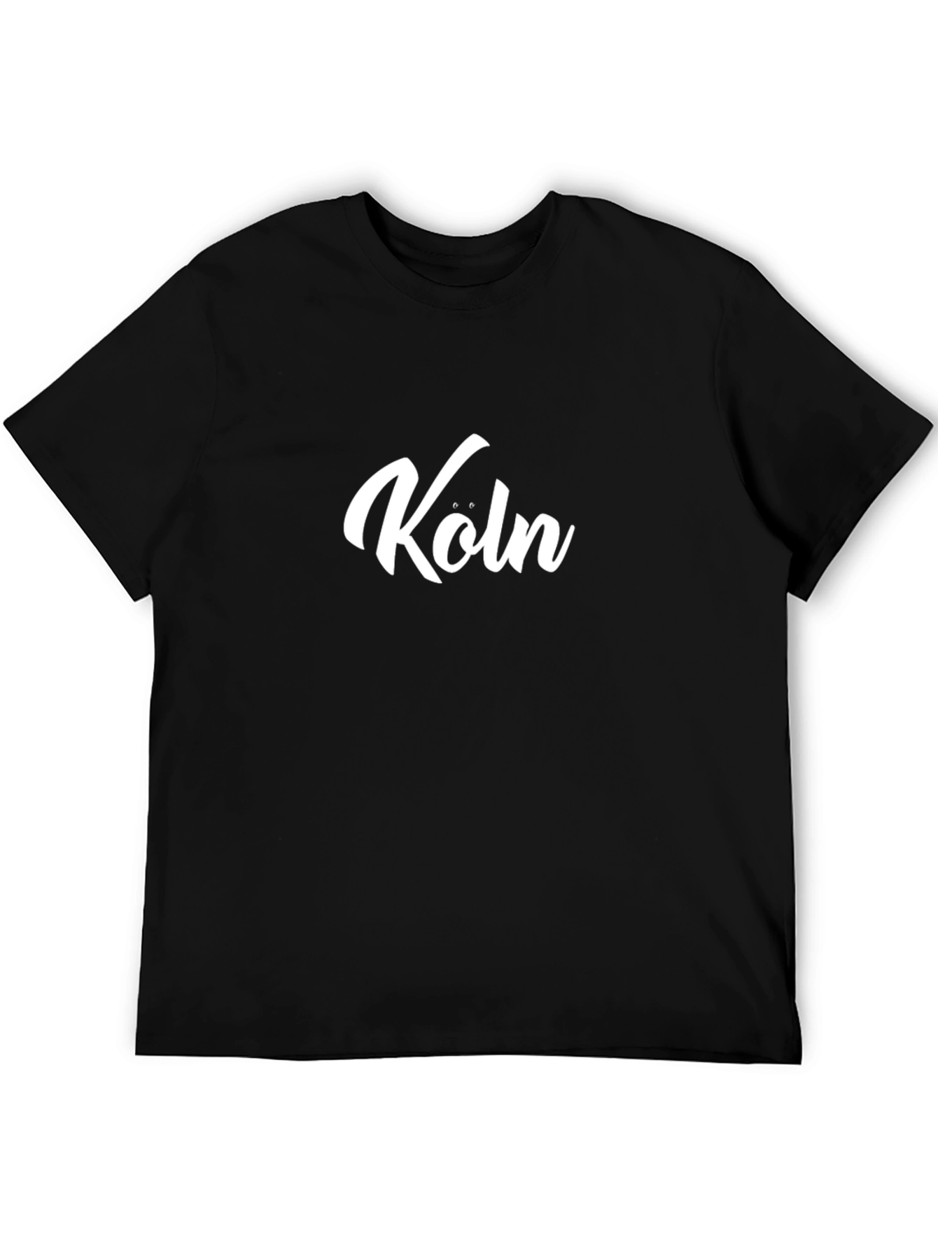 Köln T-Shirt - Black Cotton Graphic Tee