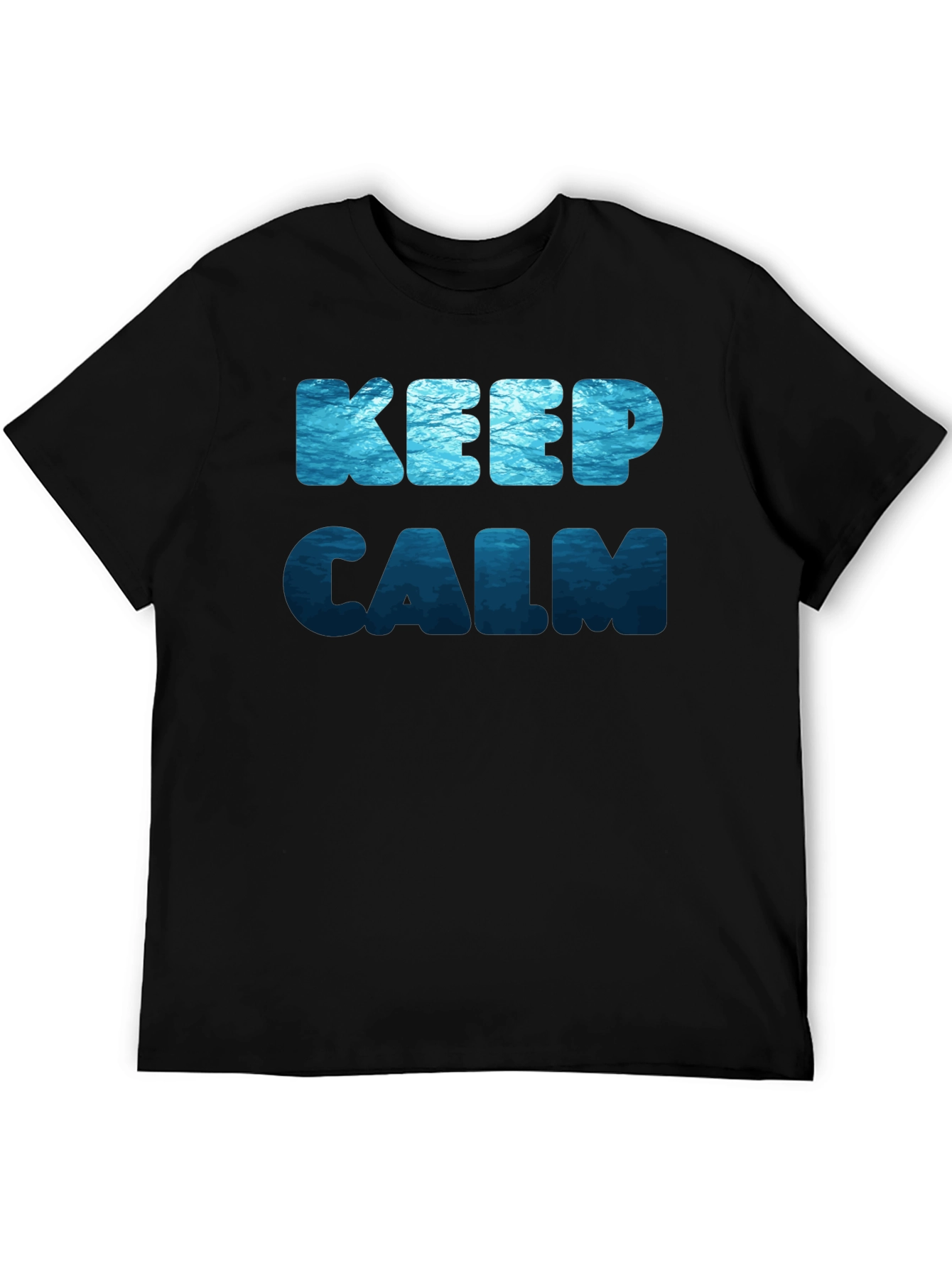 Keep Calm Ocean Print T-Shirt