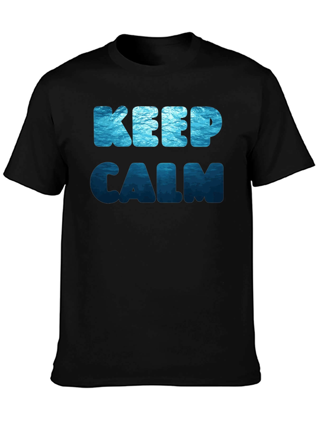 Keep Calm Ocean Print T-Shirt