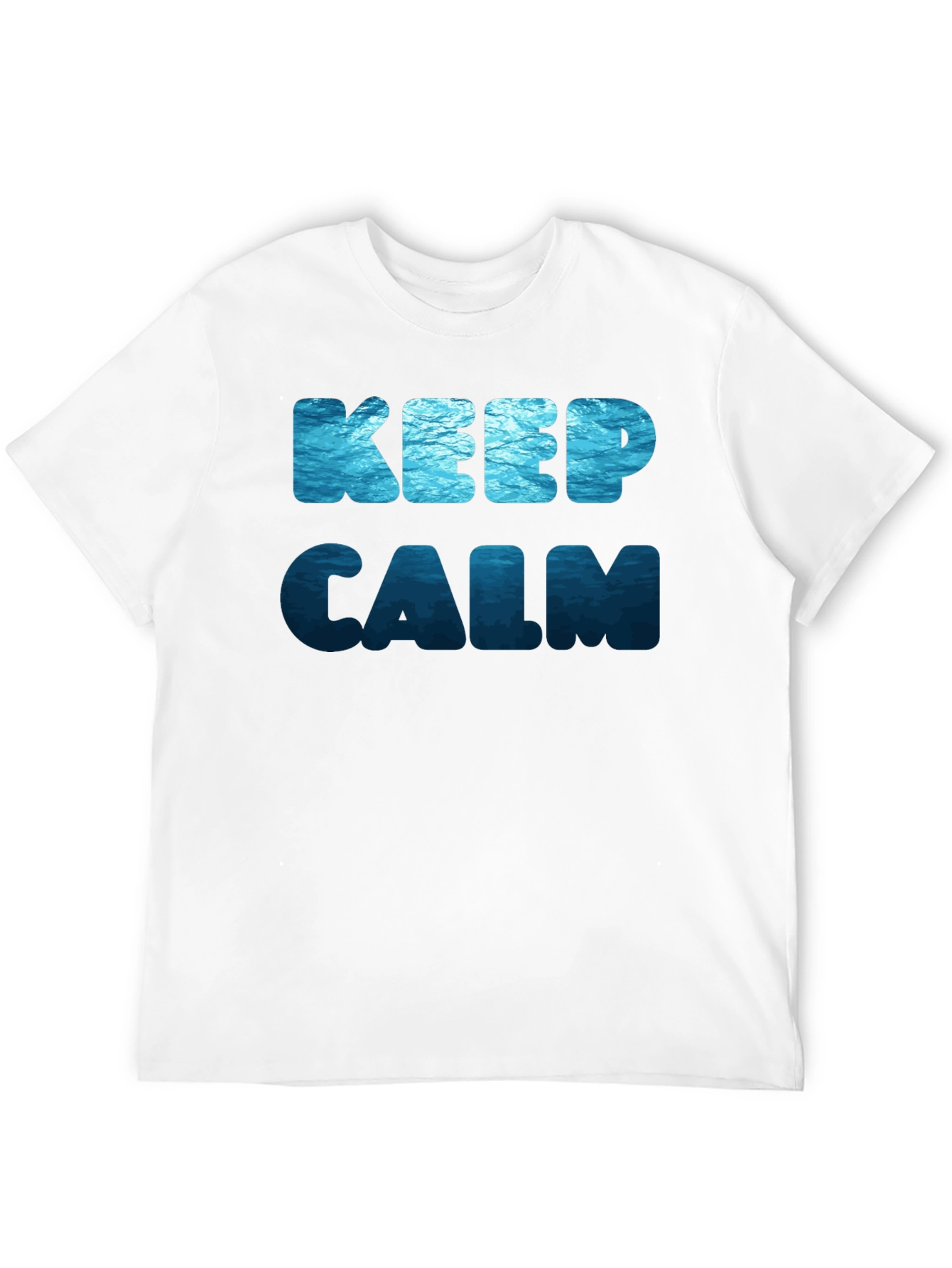 Keep Calm Ocean Print T-Shirt