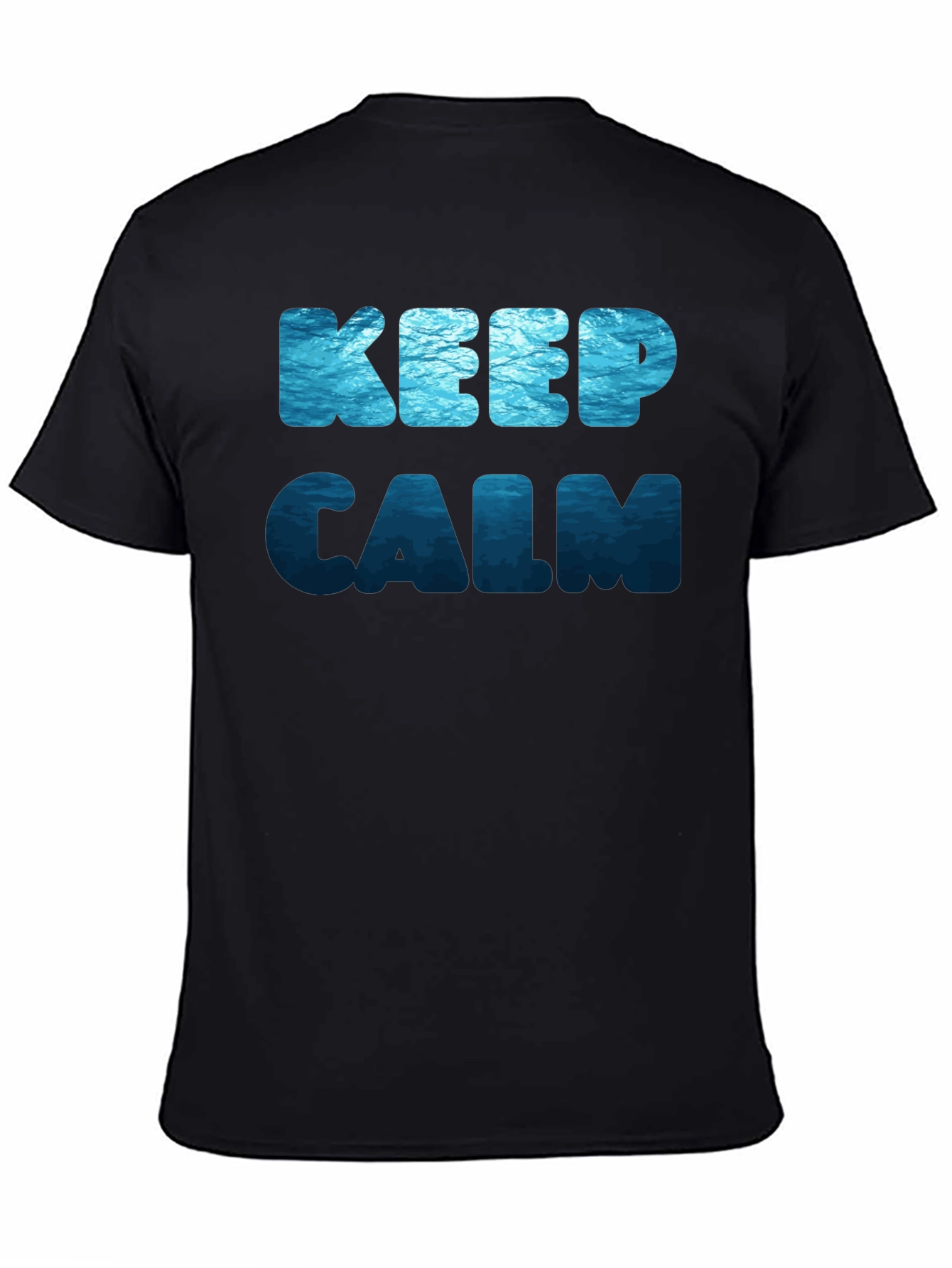 Keep Calm Ocean Print T-Shirt