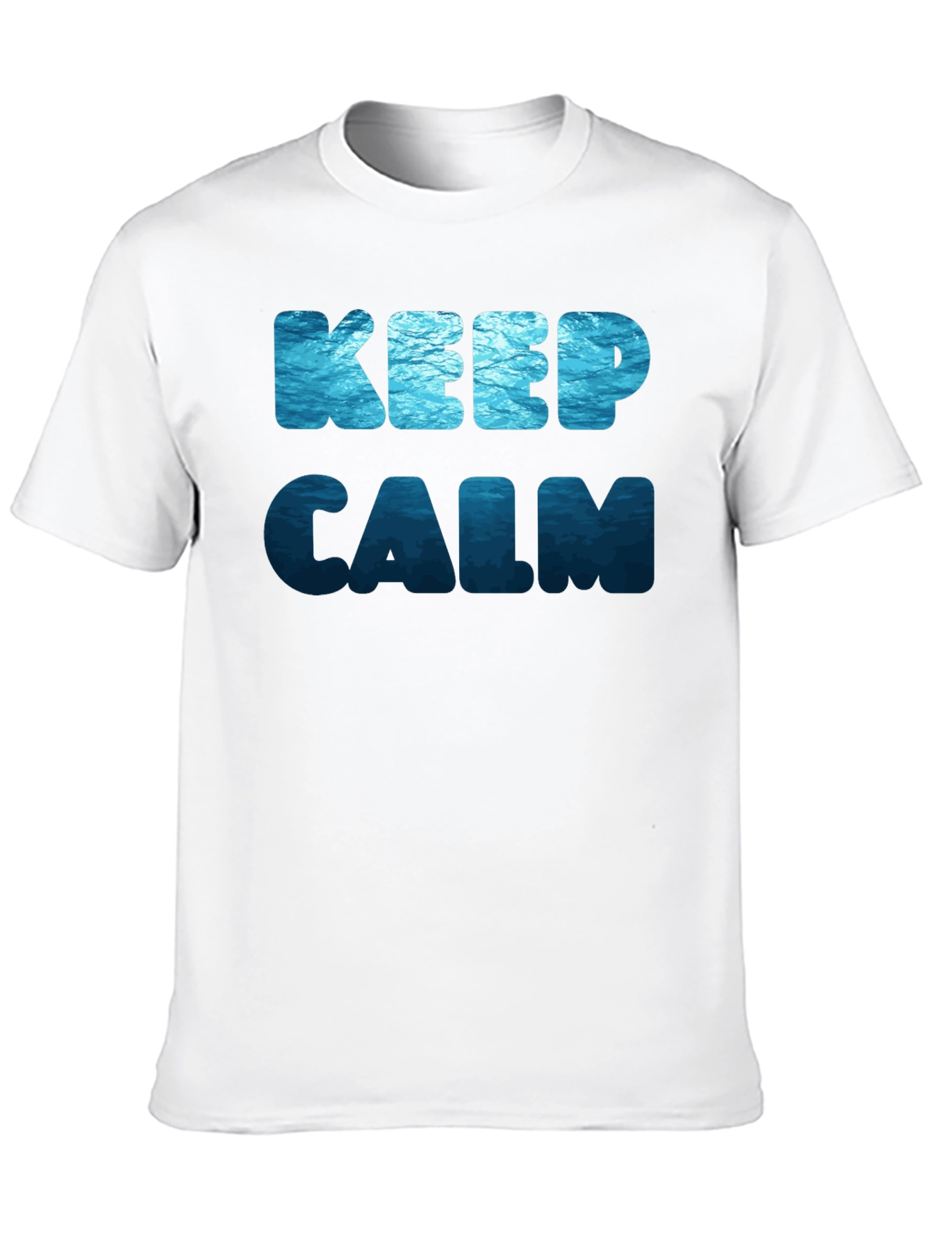 Keep Calm Ocean Print T-Shirt
