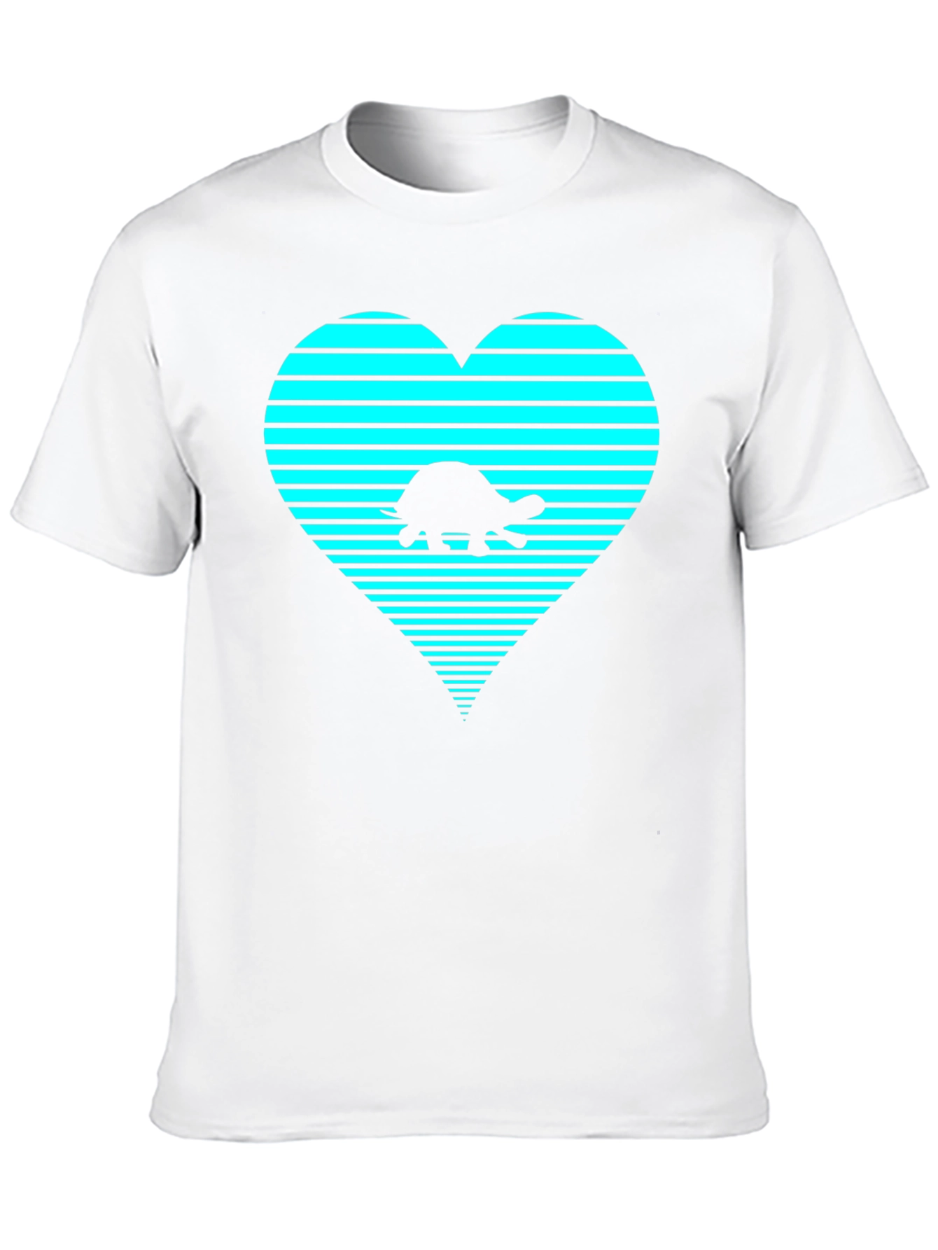 Turtle Heart Graphic T-Shirt - Black