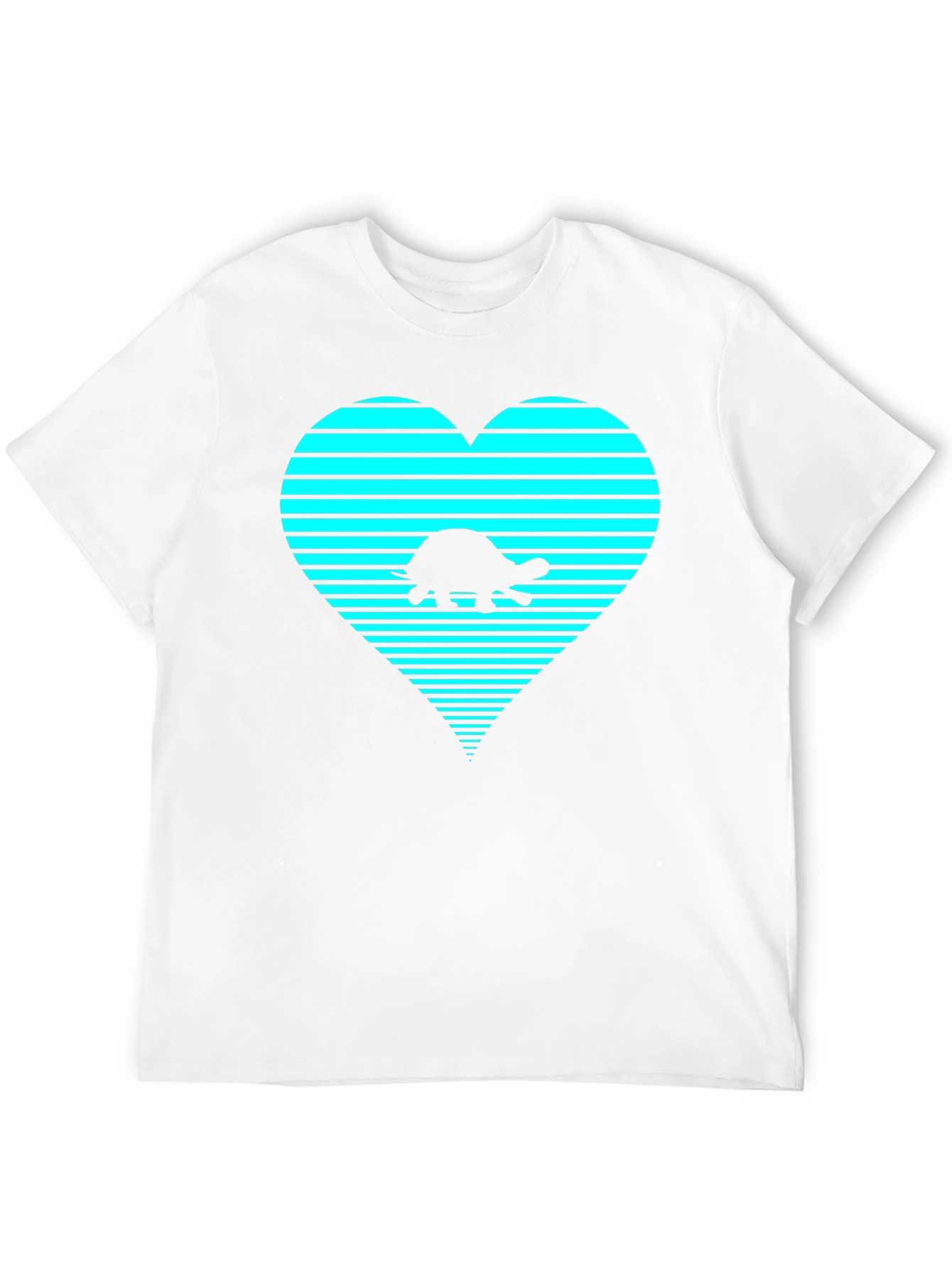 Turtle Heart Graphic T-Shirt - Black