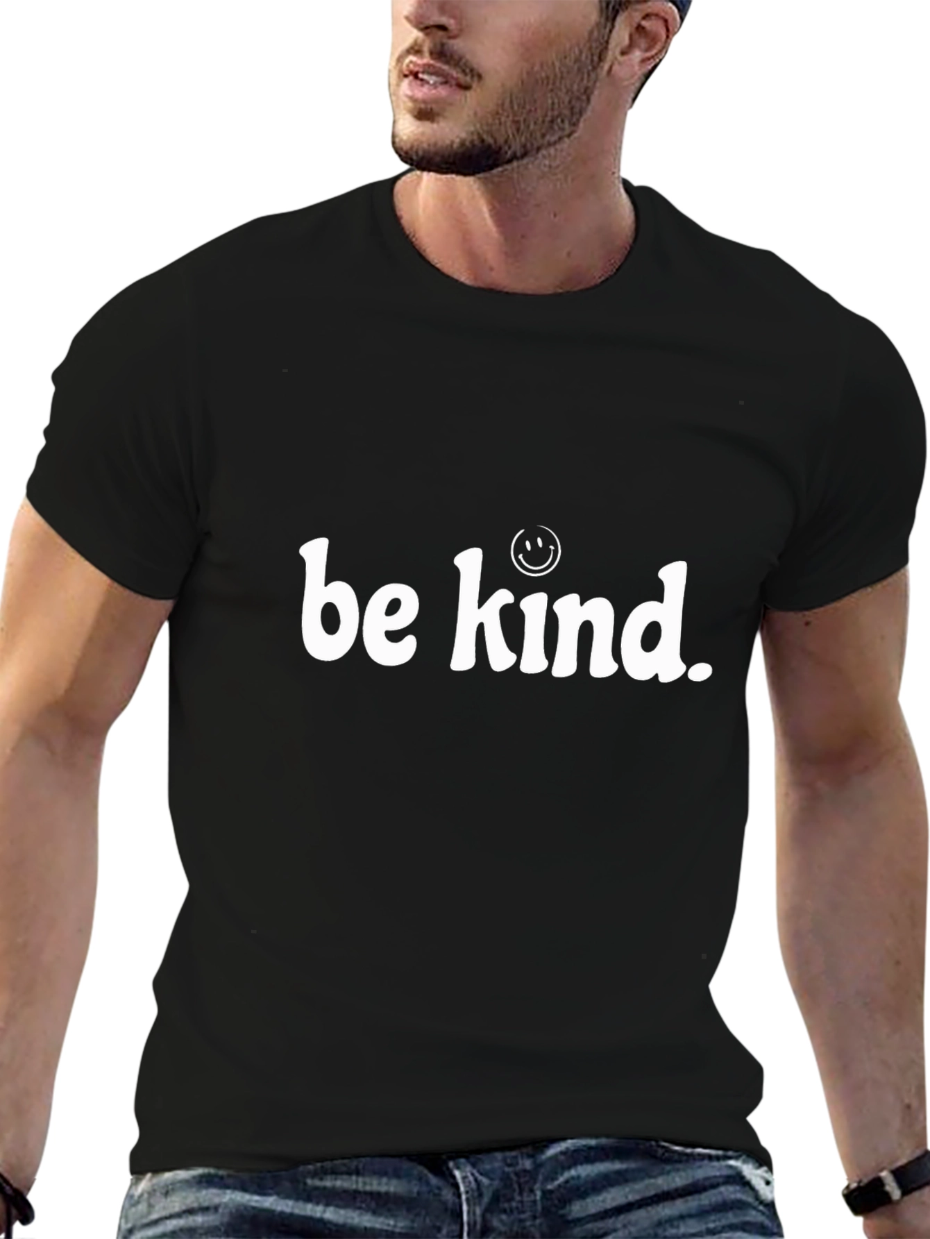 Be Kind Smiley Face Graphic T-Shirt